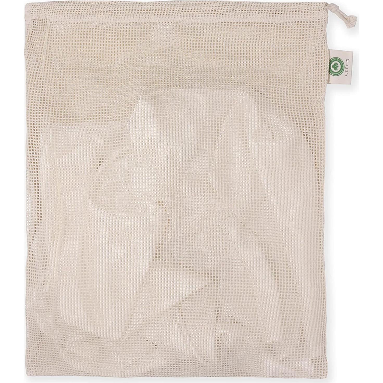 Bolsas de Malla de Algodón Orgánico - Juego de 3 Extra Grandes