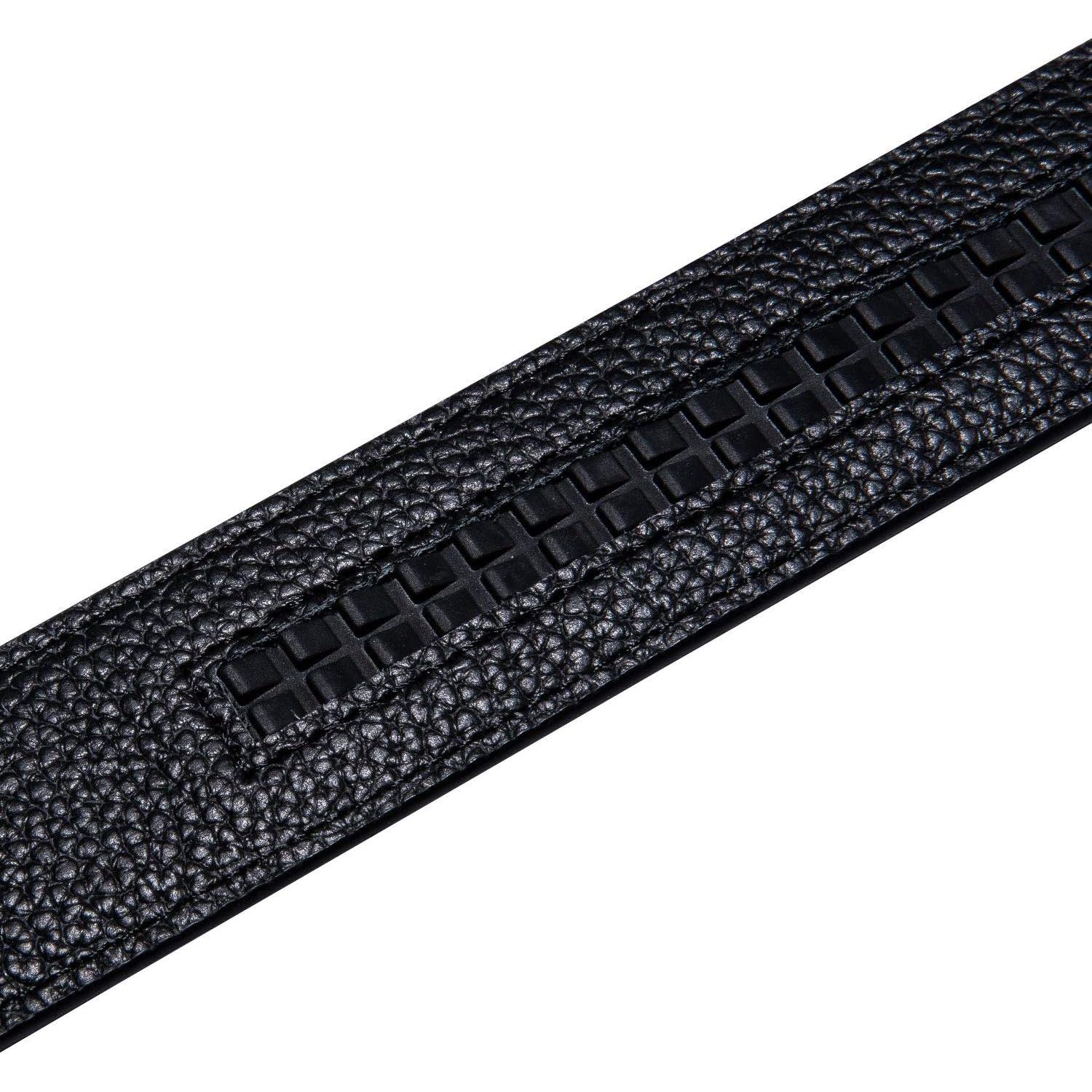 Cinturón de Ratchet Barry.Wang Cuero Genuino 3,49 cm Verde Dorado