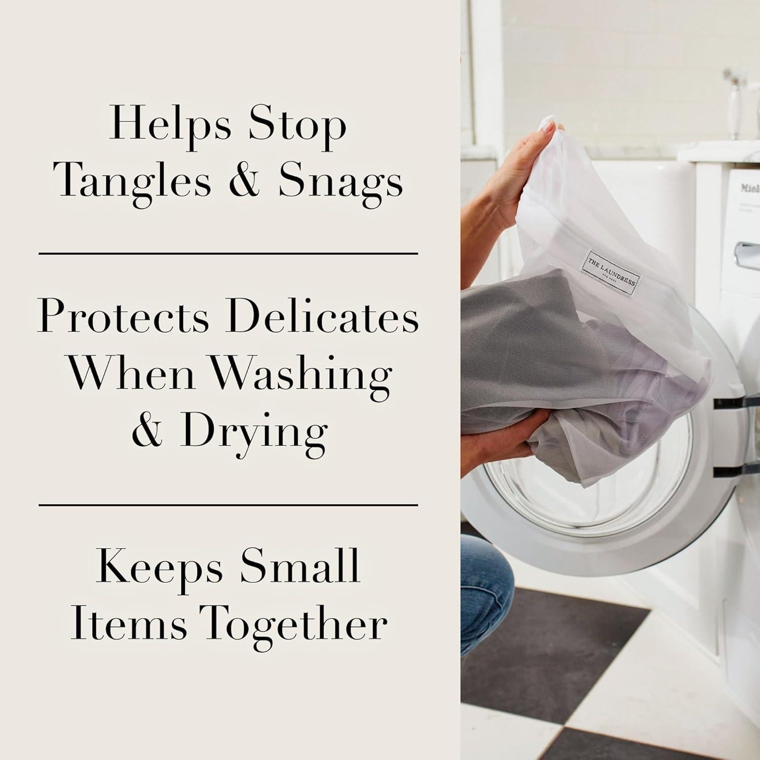 Juego de 2 Bolsas de Lavandería de Malla The Laundress