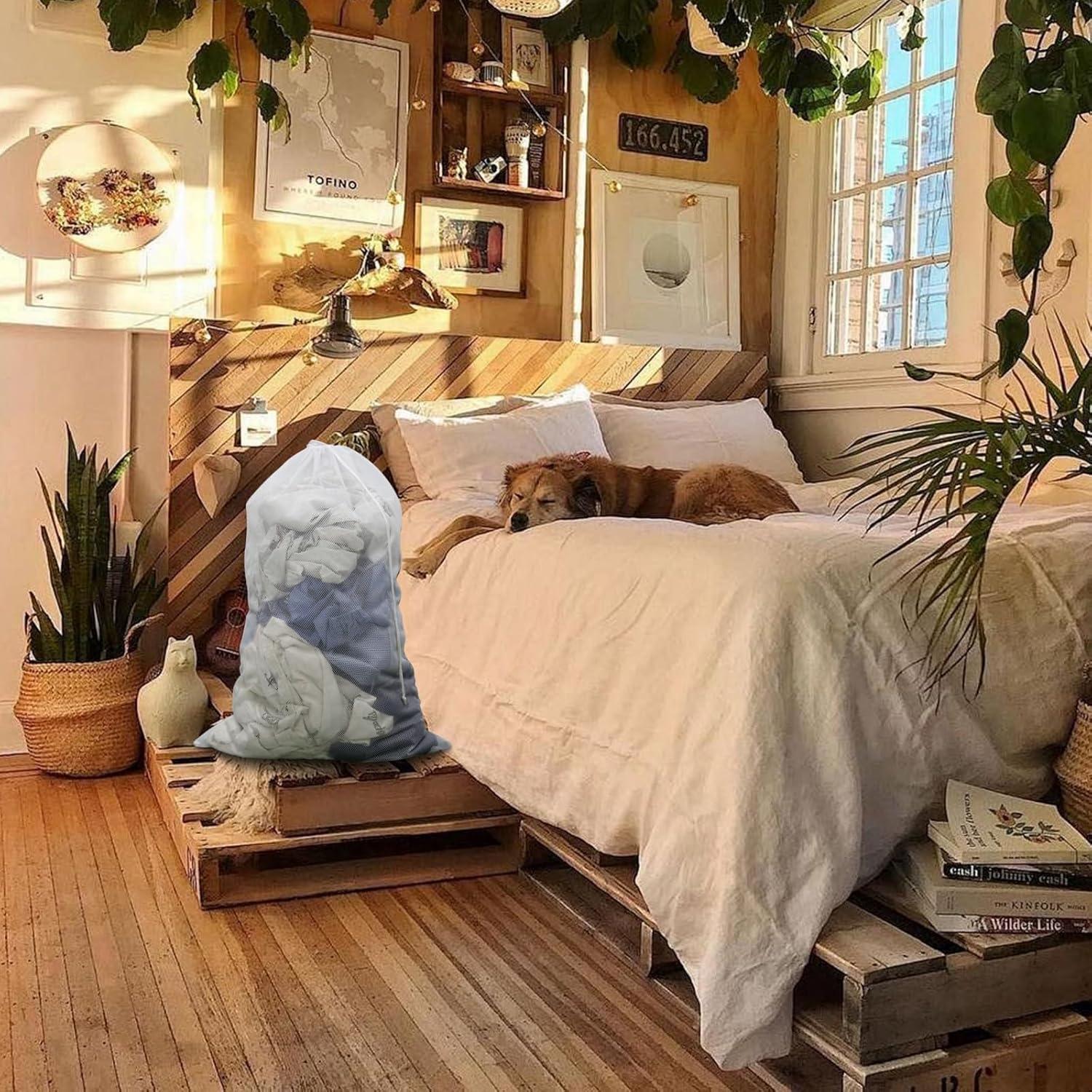 Bolsas de Lavandería de Malla Grande Ouvlaiz 61x91 cm - 2 Piezas