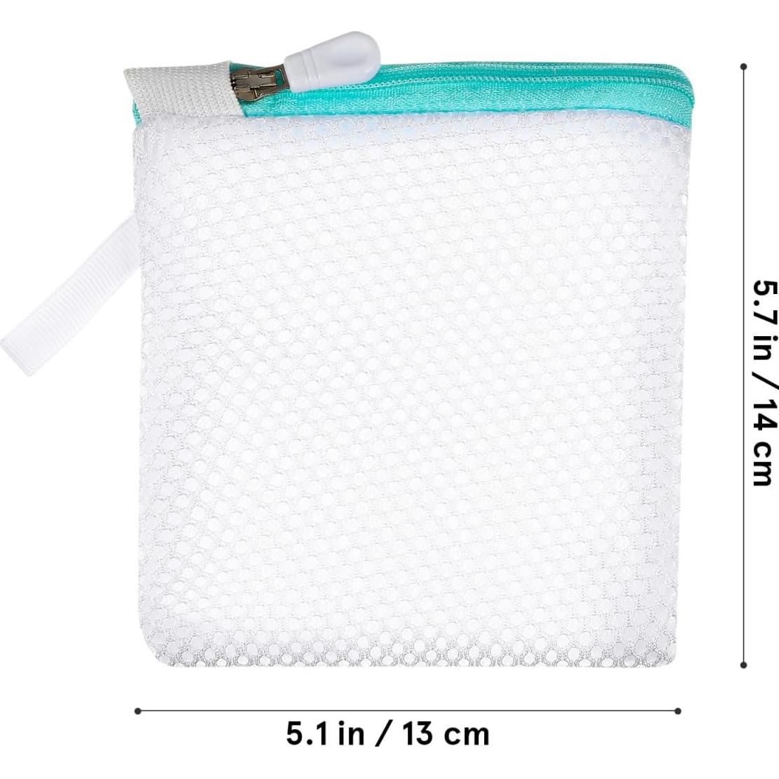 6 Bolsas de Lavandería AOKWAWALIY con Cremallera 12x12cm