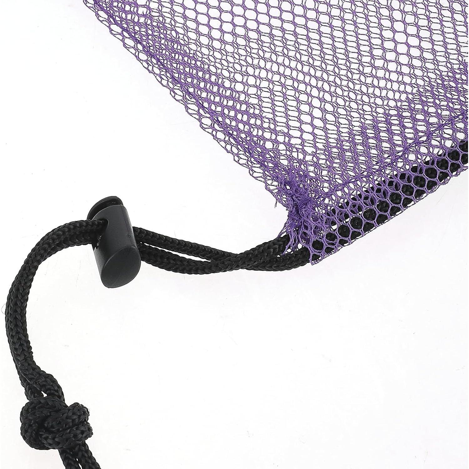 5 Bolsas de Malla Coloridas con Cierre Nylon 15x10 cm