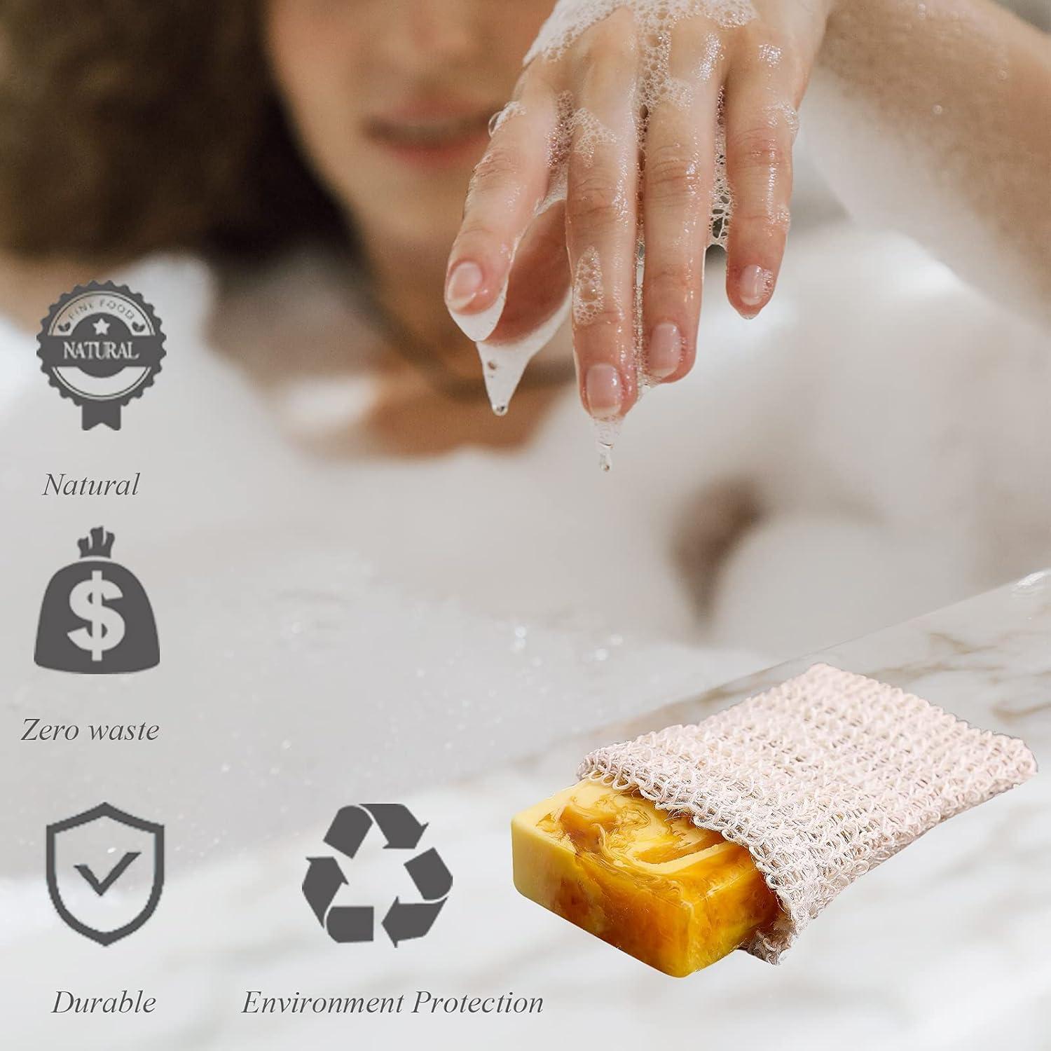 Bolsa de Jabón de Sisal Natural ZEPELOFFY - 5 Paquetes