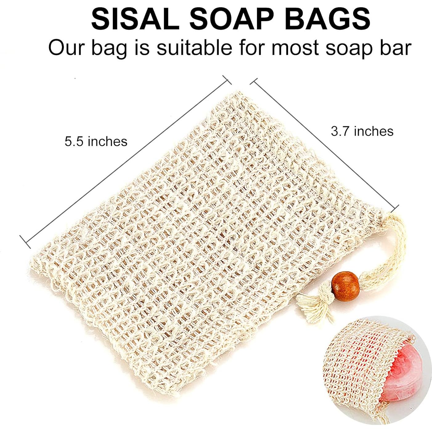 Bolsa de Jabón Natural AMAHOMESA 4 Paquetes Exfoliante
