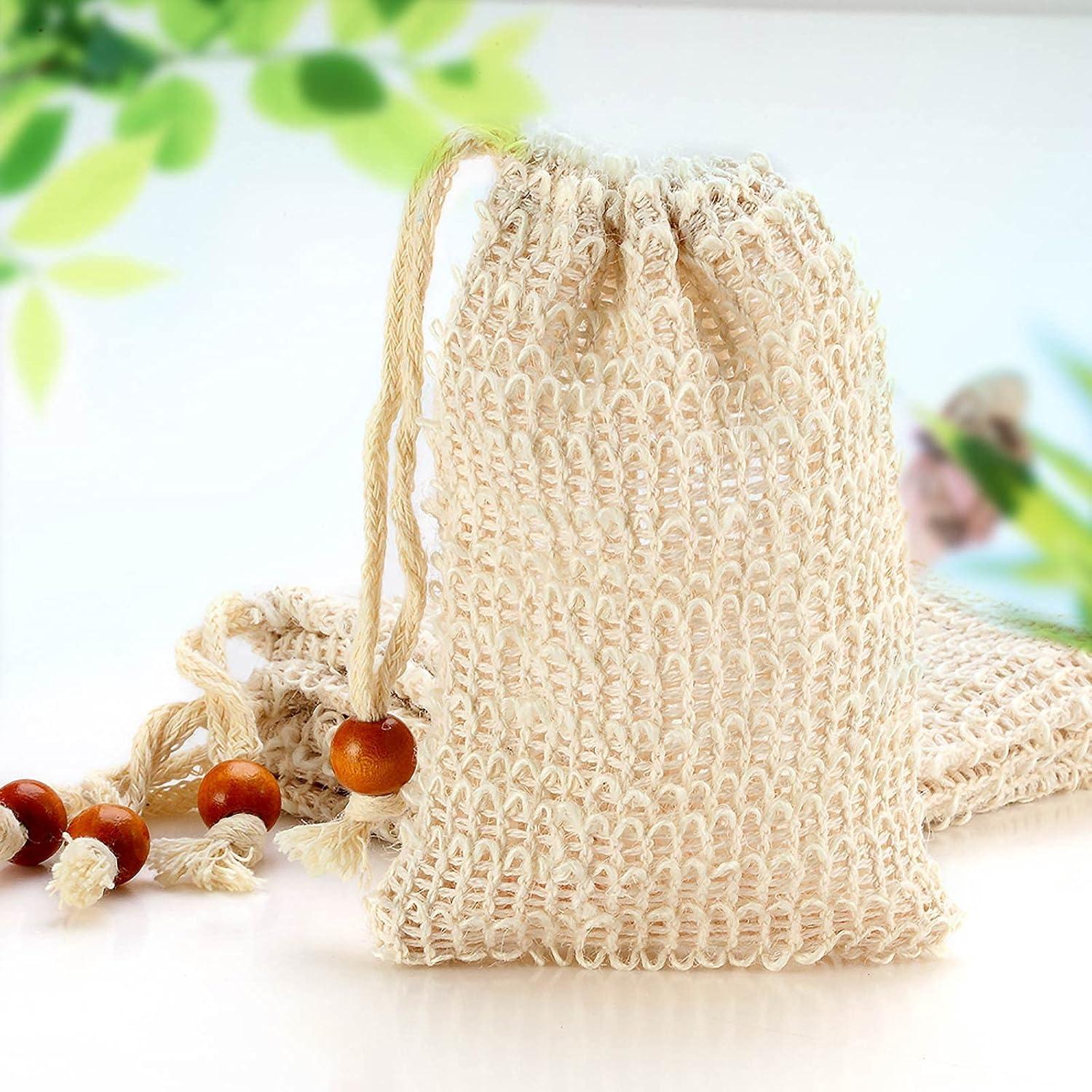 Bolsa de Jabón Natural AMAHOMESA 4 Paquetes Exfoliante