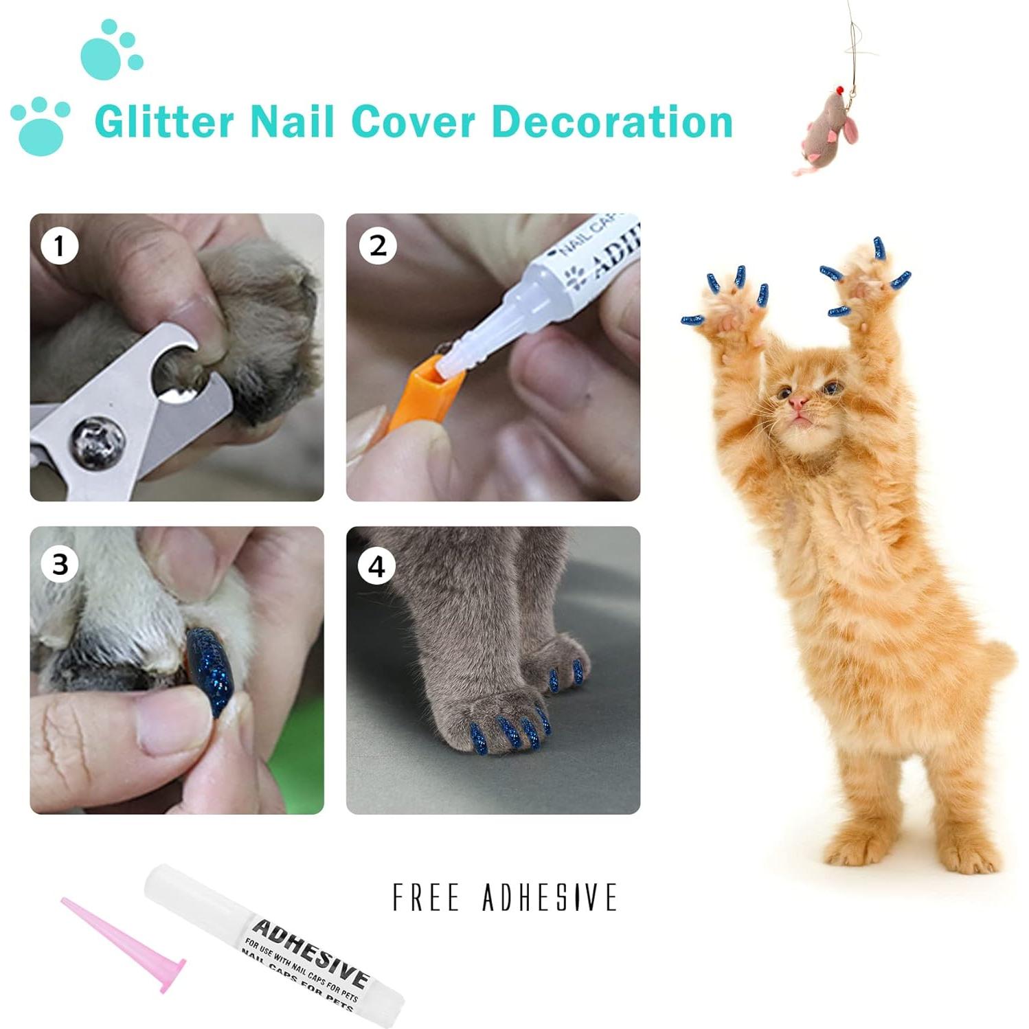 Juego de baño para gatos JULMELON 10 PCS con cepillo y cortauñas