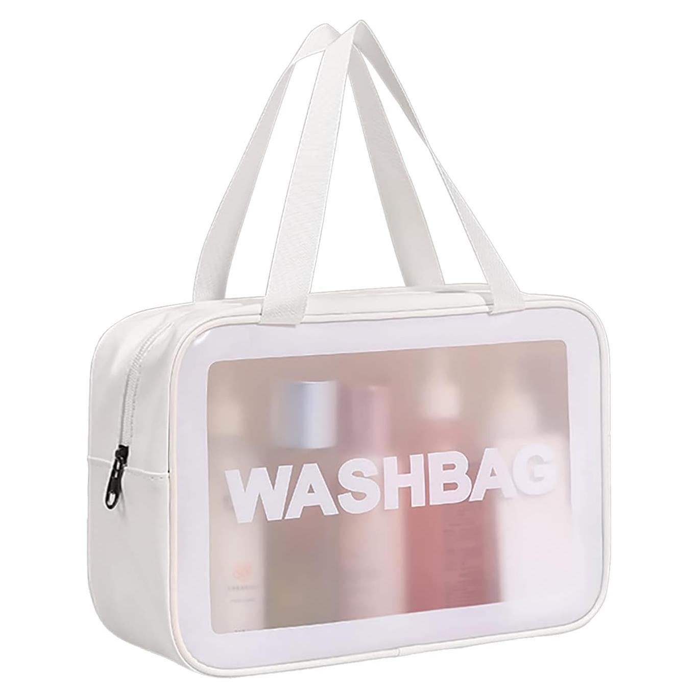 Bolsa de Aseo de Viaje DAPOWER Blanca - 32x22x11 cm, Impermeable
