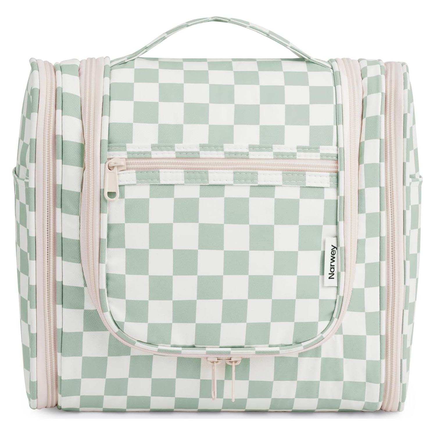 Bolsa de Aseo Colgante Narwey Grande Verde Menta 25.5x25.5x13 cm