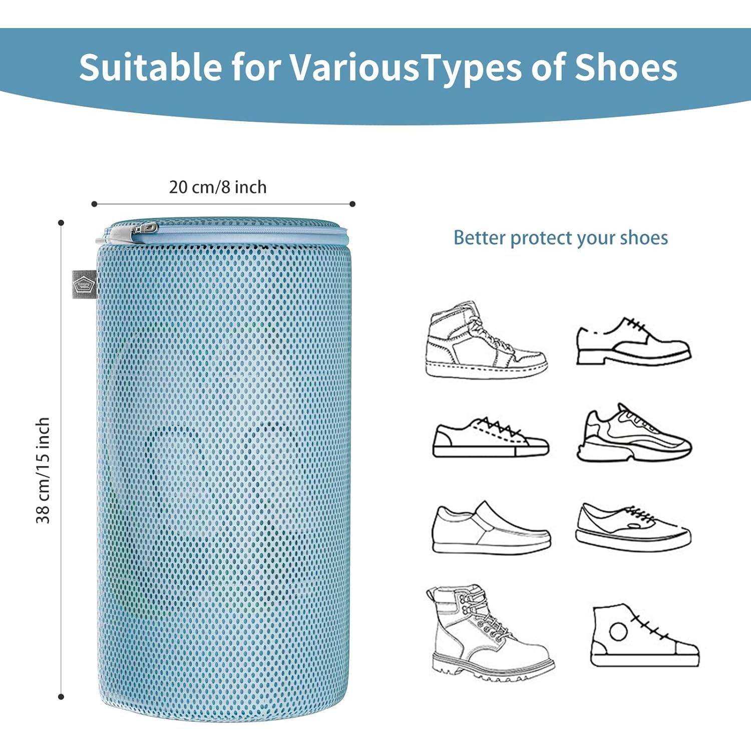 Bolsa de Lavado de Zapatos Kimmama 20x38cm Azul - Paquete de 4