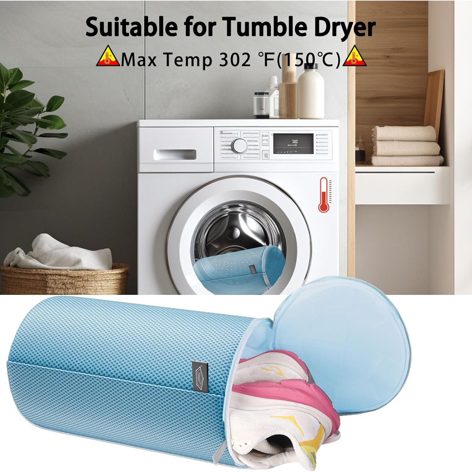 Bolsa de Lavado de Zapatos Kimmama 20x38cm Azul - Paquete de 4