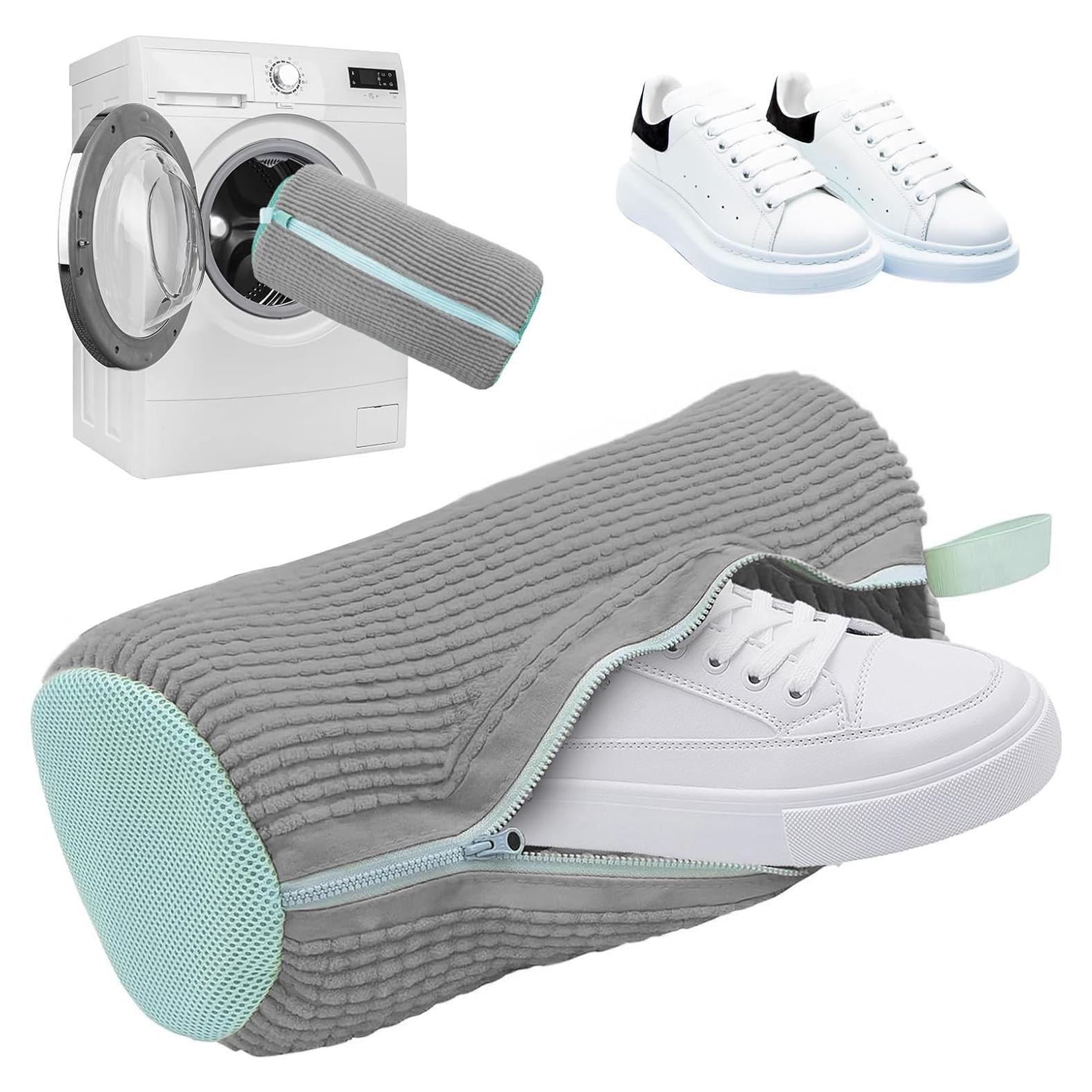 Bolsa de Lavado de Zapatos Pomeney 1pc Microfibra Gris