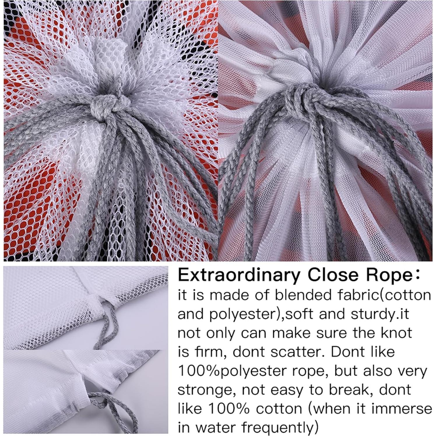 Bolsa de Lavandería Kimmama XL Malla Gruesa 61x91 cm Blanca