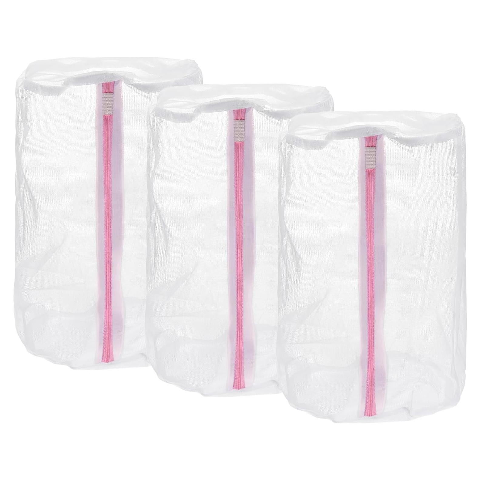 Bolsas de Lavado de Malla uxcell 3 Piezas 22x33 cm