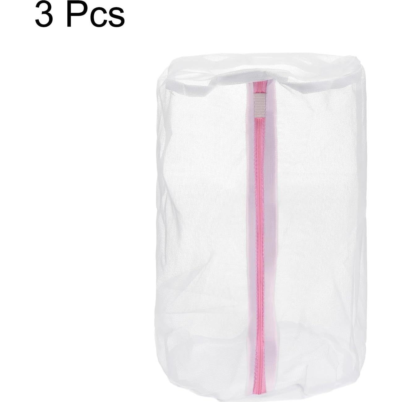 Bolsas de Lavado de Malla uxcell 3 Piezas 22x33 cm