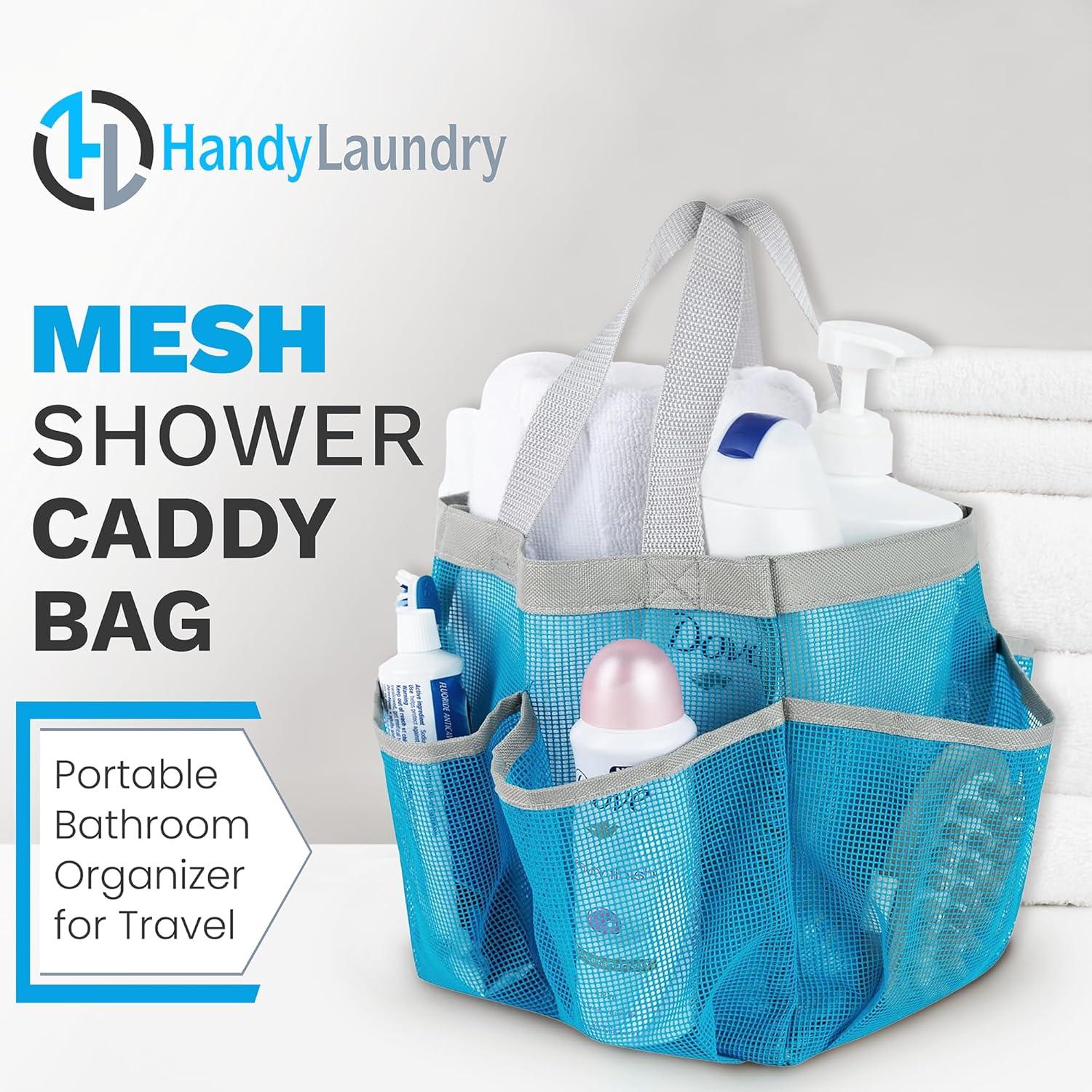 Caddy de Ducha Plegable Handy Laundry 7 Bolsillos Azul