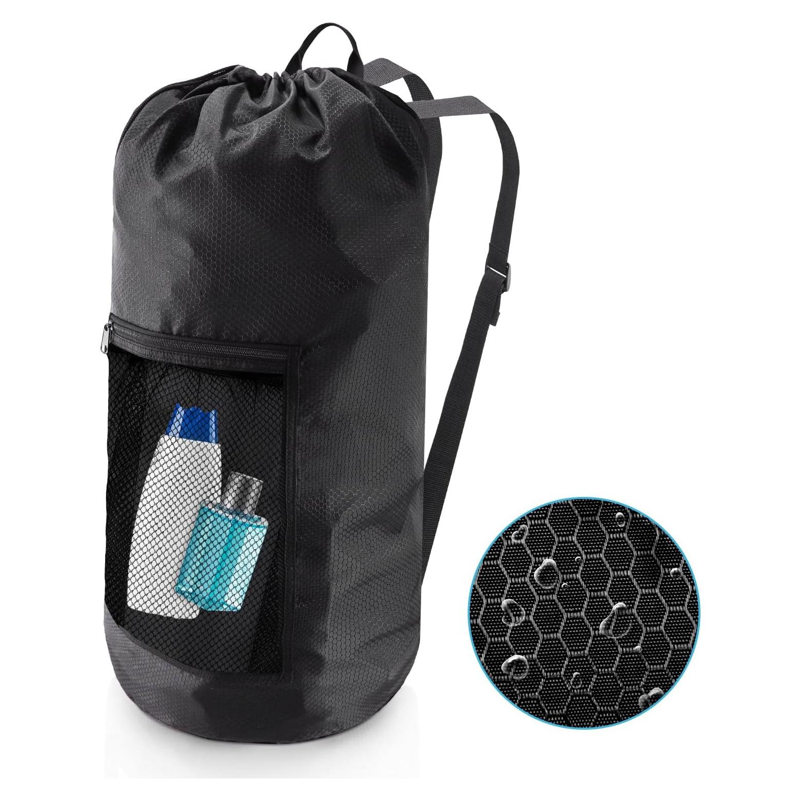 Bolsa de lavandería mochila Olosar 74x33cm impermeable negra