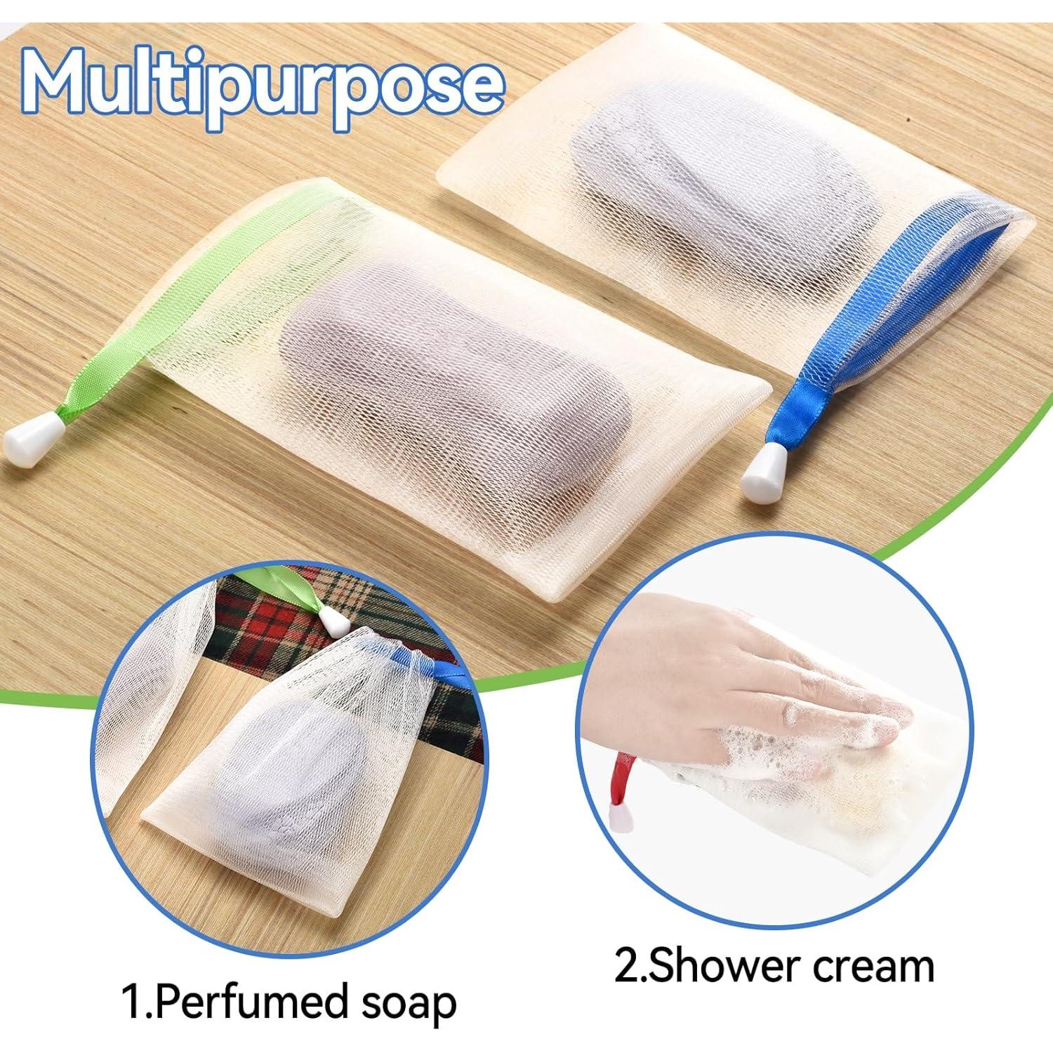 10 Bolsas de Jabón de Malla Suave GXLWJXWLV para Ducha