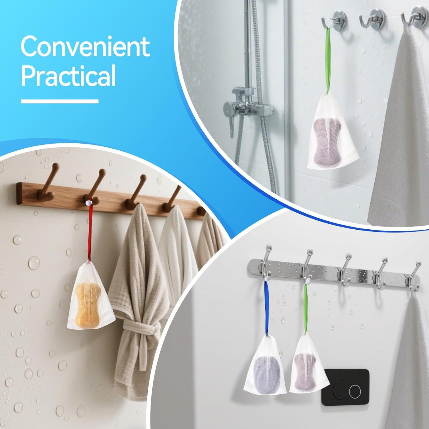 10 Bolsas de Jabón de Malla Suave GXLWJXWLV para Ducha