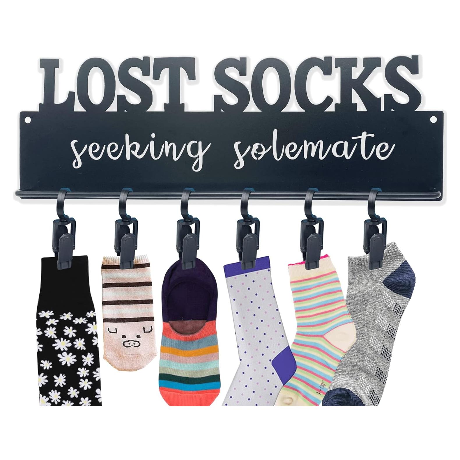 Cartel de Lavandería BiaGift Calcetines Perdidos 34x11.4cm