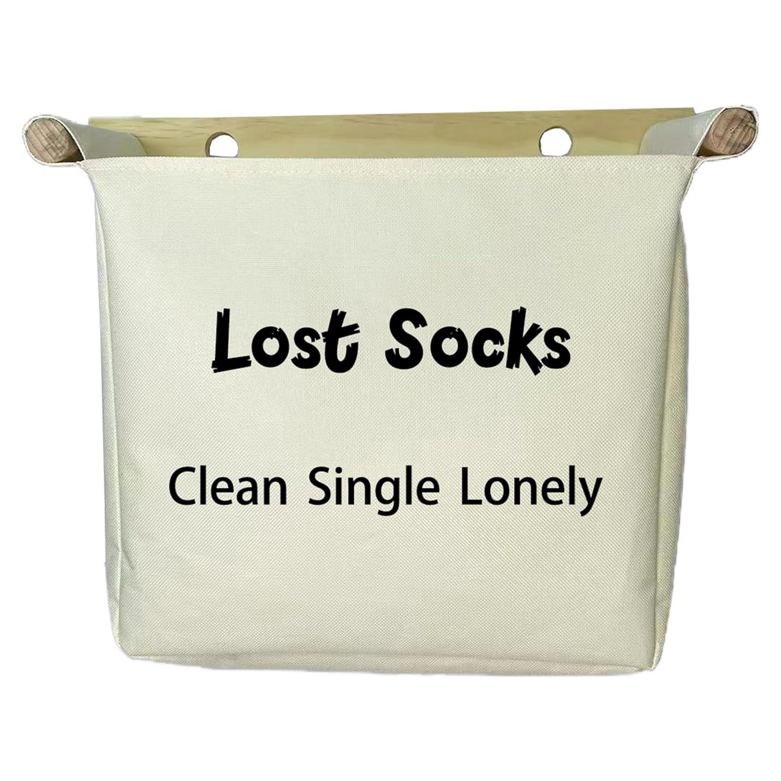 Bolsa de Lona para Calcetines Perdidos Kiwawa 27x25 cm
