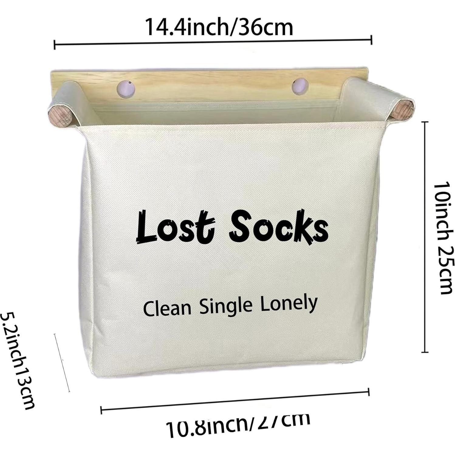 Bolsa de Lona para Calcetines Perdidos Kiwawa 27x25 cm