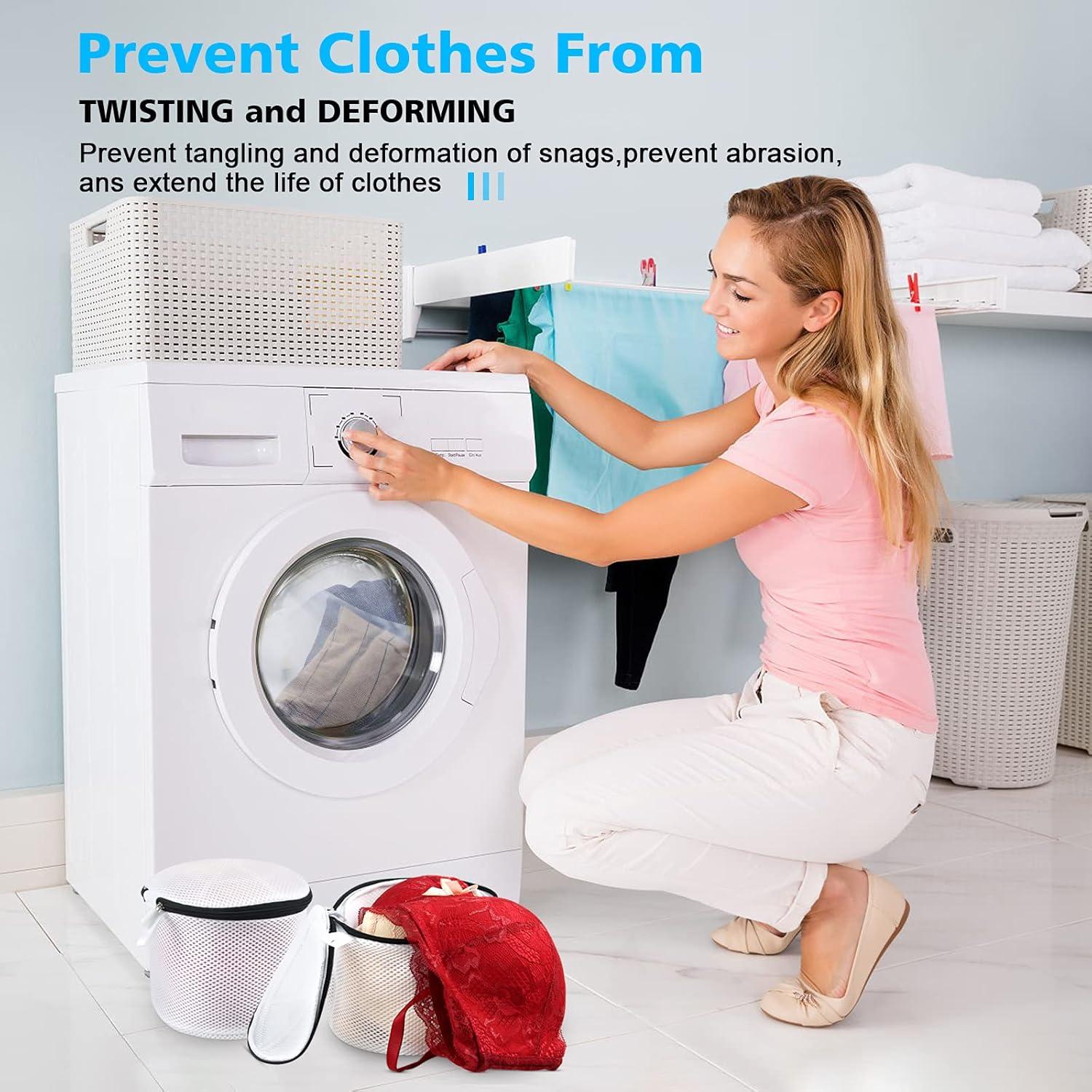 Juego de 3 Bolsas de Lavandería TUTUDOW 15x17 cm Malla Duradera