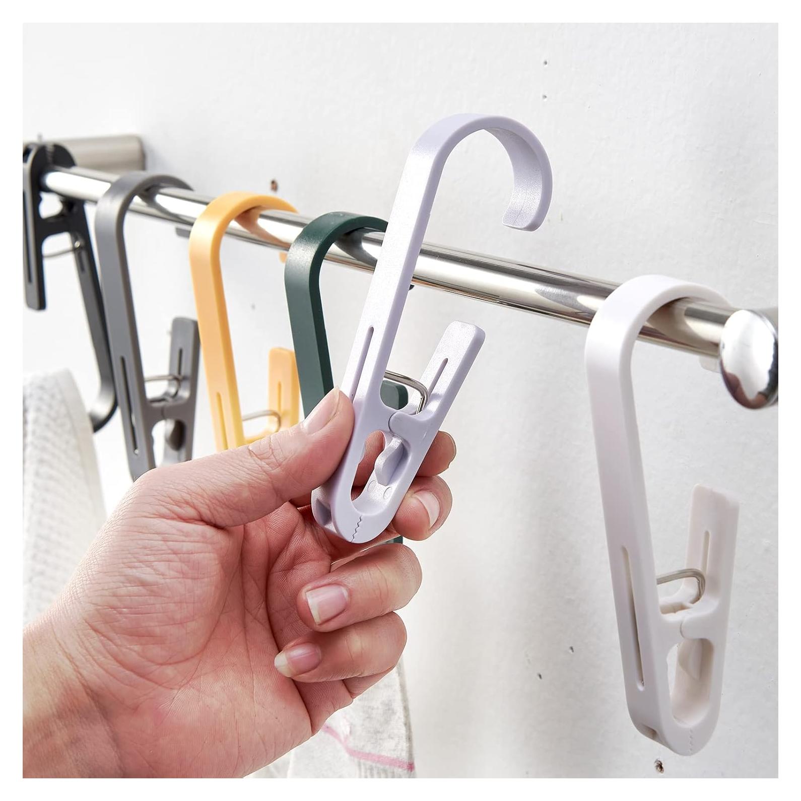 Clips de Ropa MaxSparkling Life 12 Pcs Plástico Blanco y Negro