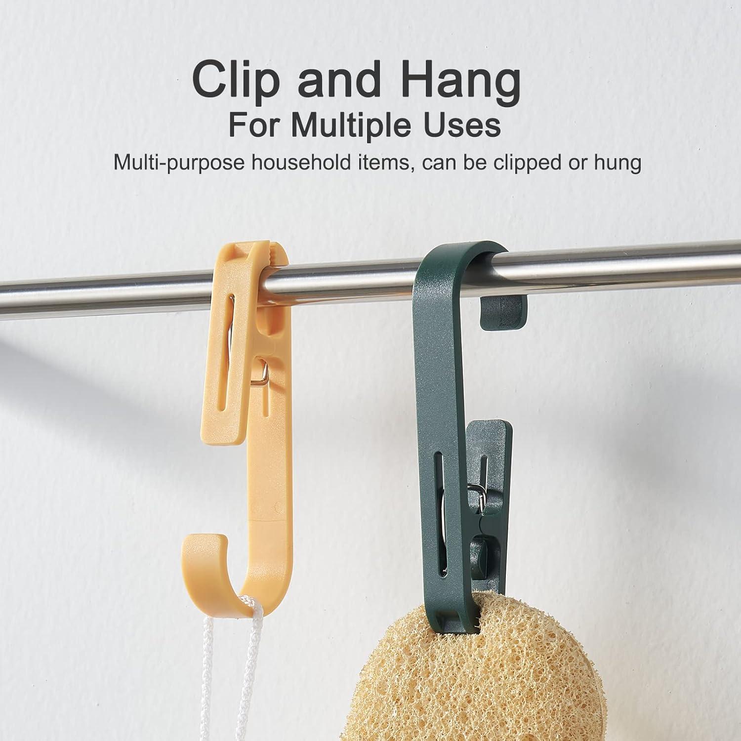 Clips de Ropa MaxSparkling Life 12 Pcs Plástico Blanco y Negro