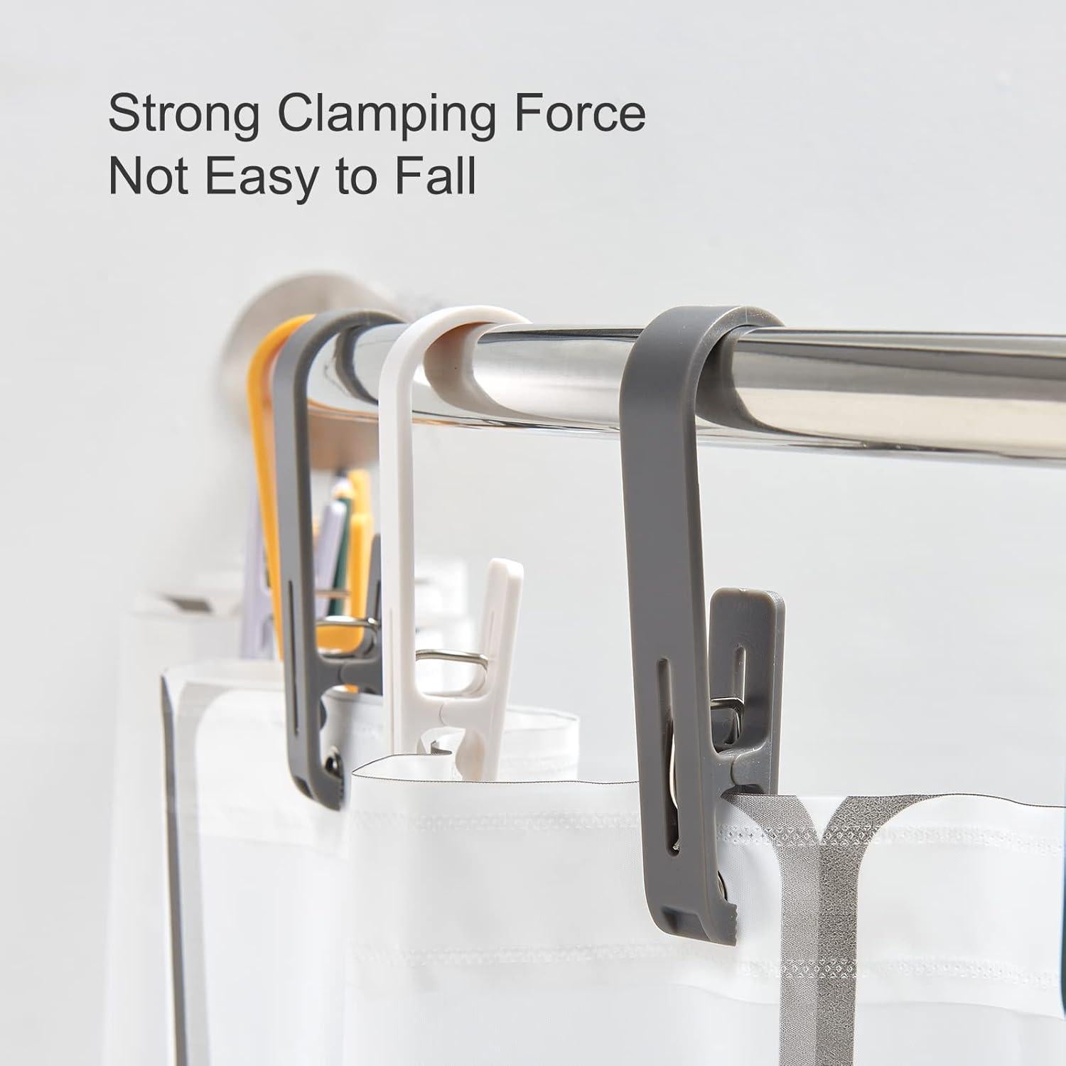 Clips de Ropa MaxSparkling Life 12 Pcs Plástico Blanco y Negro