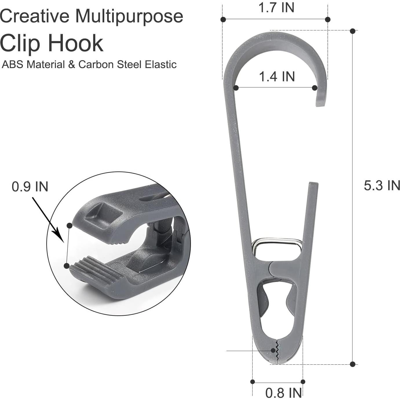 Clips de Ropa MaxSparkling Life 12 Pcs Plástico Blanco y Negro