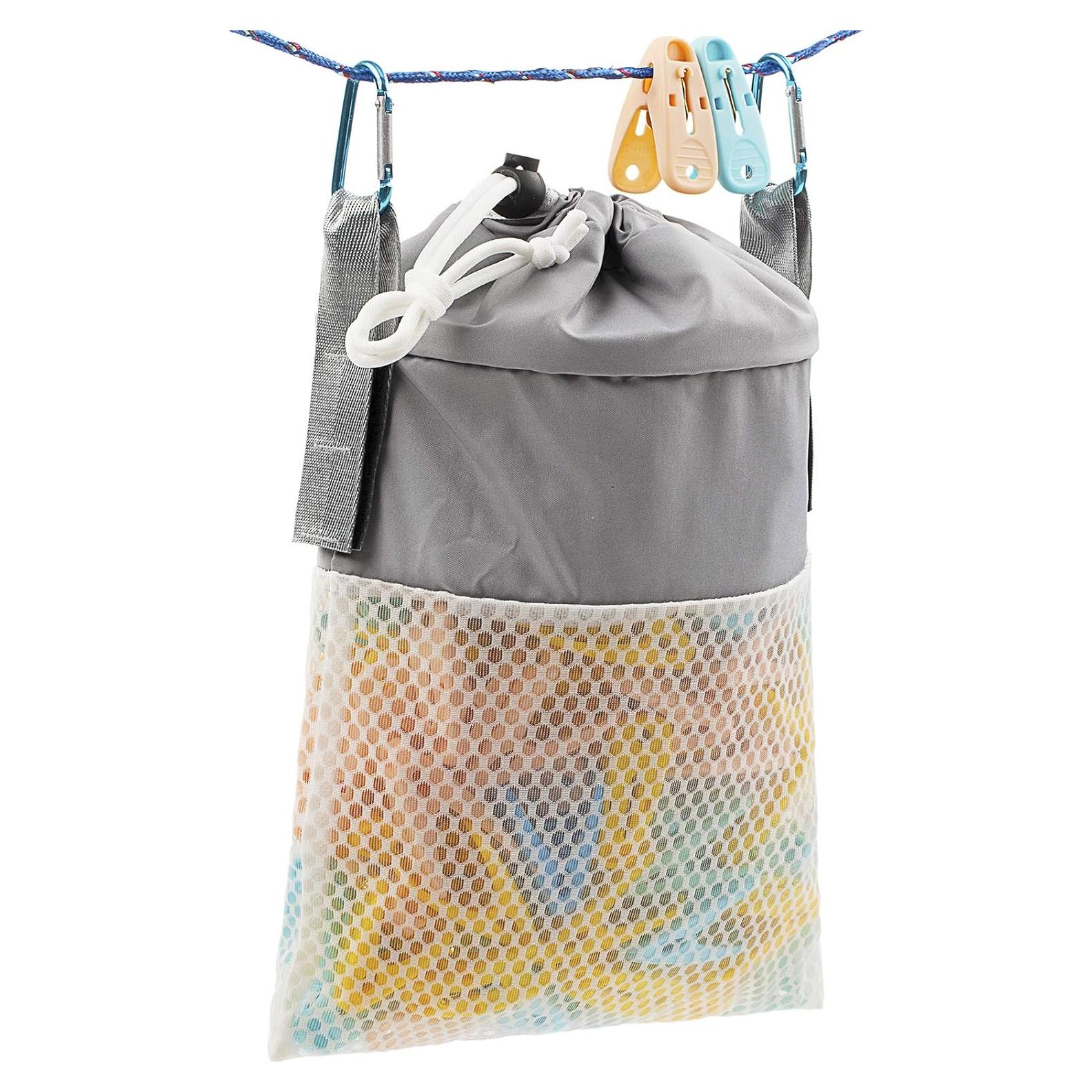 Bolsa de Pinzas de Ropa MinYee con Cierre de Cordón 17.78x25.4cm