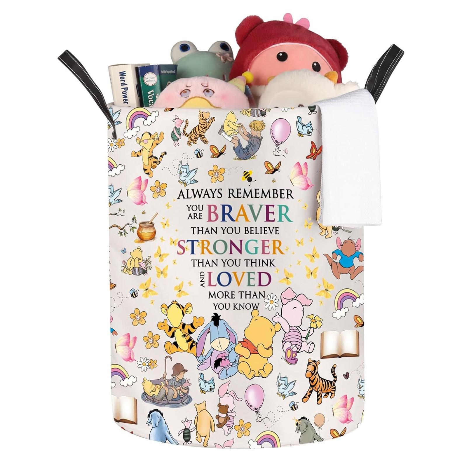 Cesta de lavandería JNIAP Oso Plegable 50x40 cm Impermeable