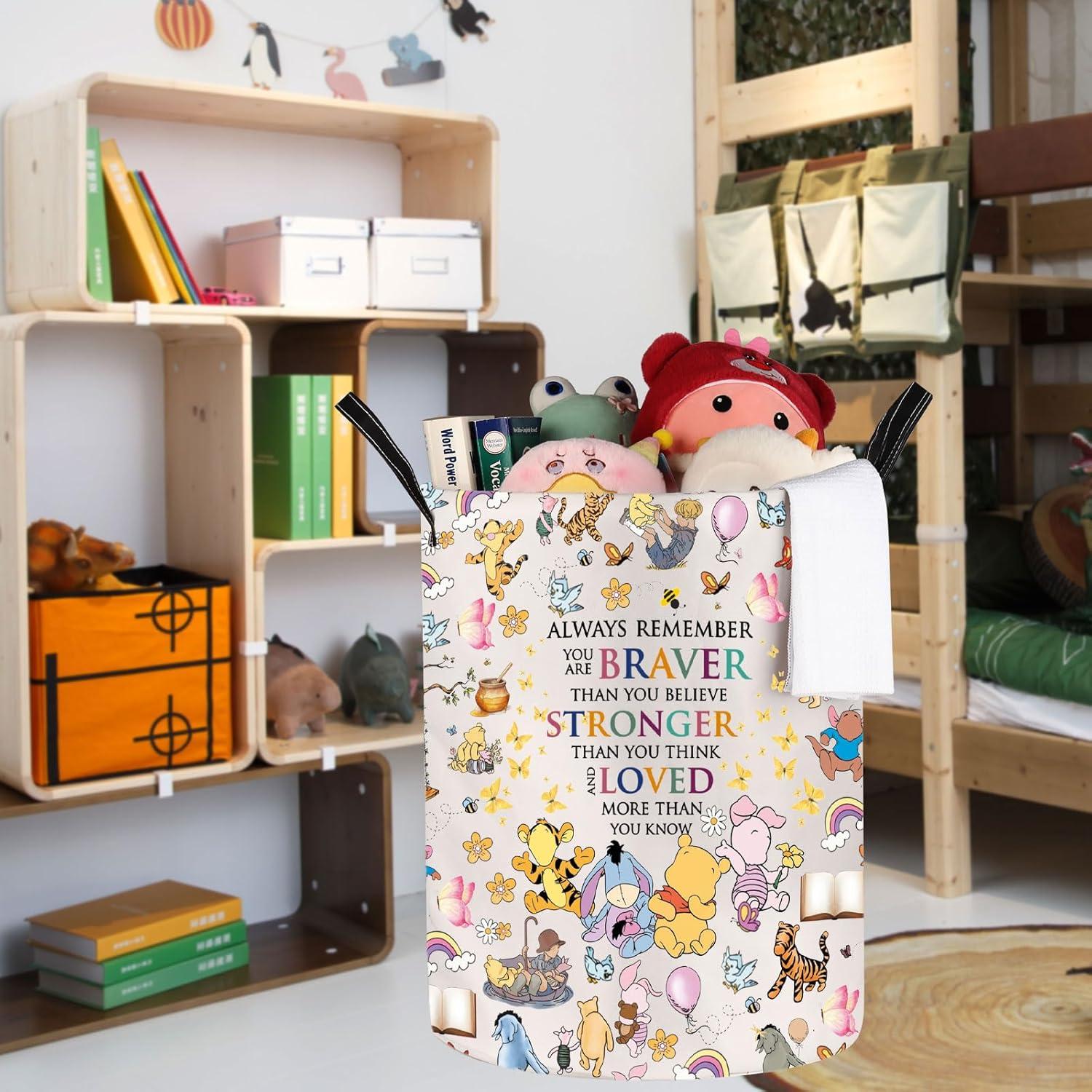 Cesta de lavandería JNIAP Oso Plegable 50x40 cm Impermeable