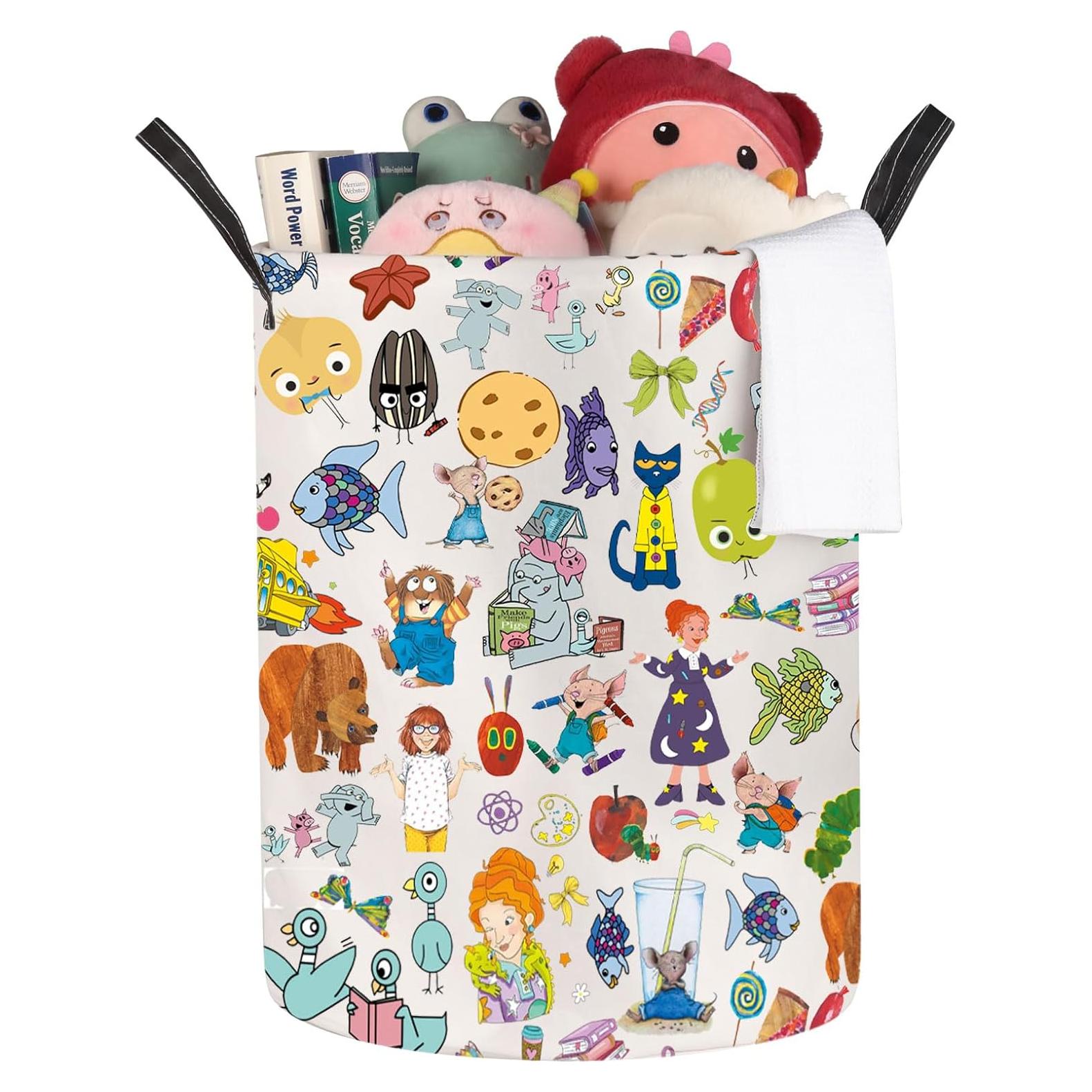 Cesta de lavandería JNIAP Plegable 50x40 cm Caricatura