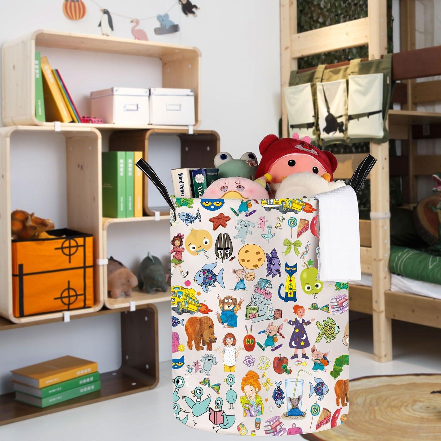 Cesta de lavandería JNIAP Plegable 50x40 cm Caricatura