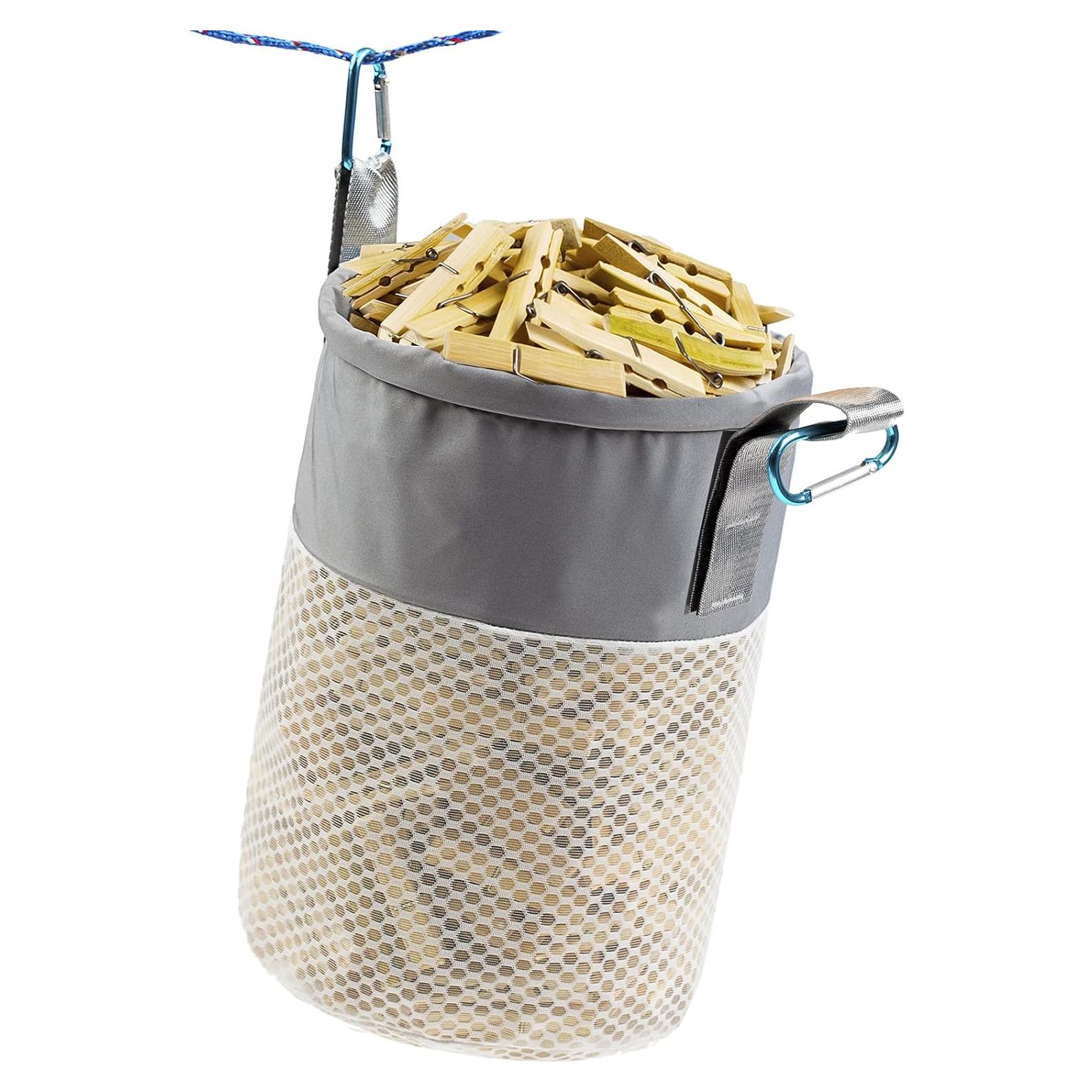 Bolsa Organizador de Pinzas de Ropa KOOZTI 200 Unidades Gris