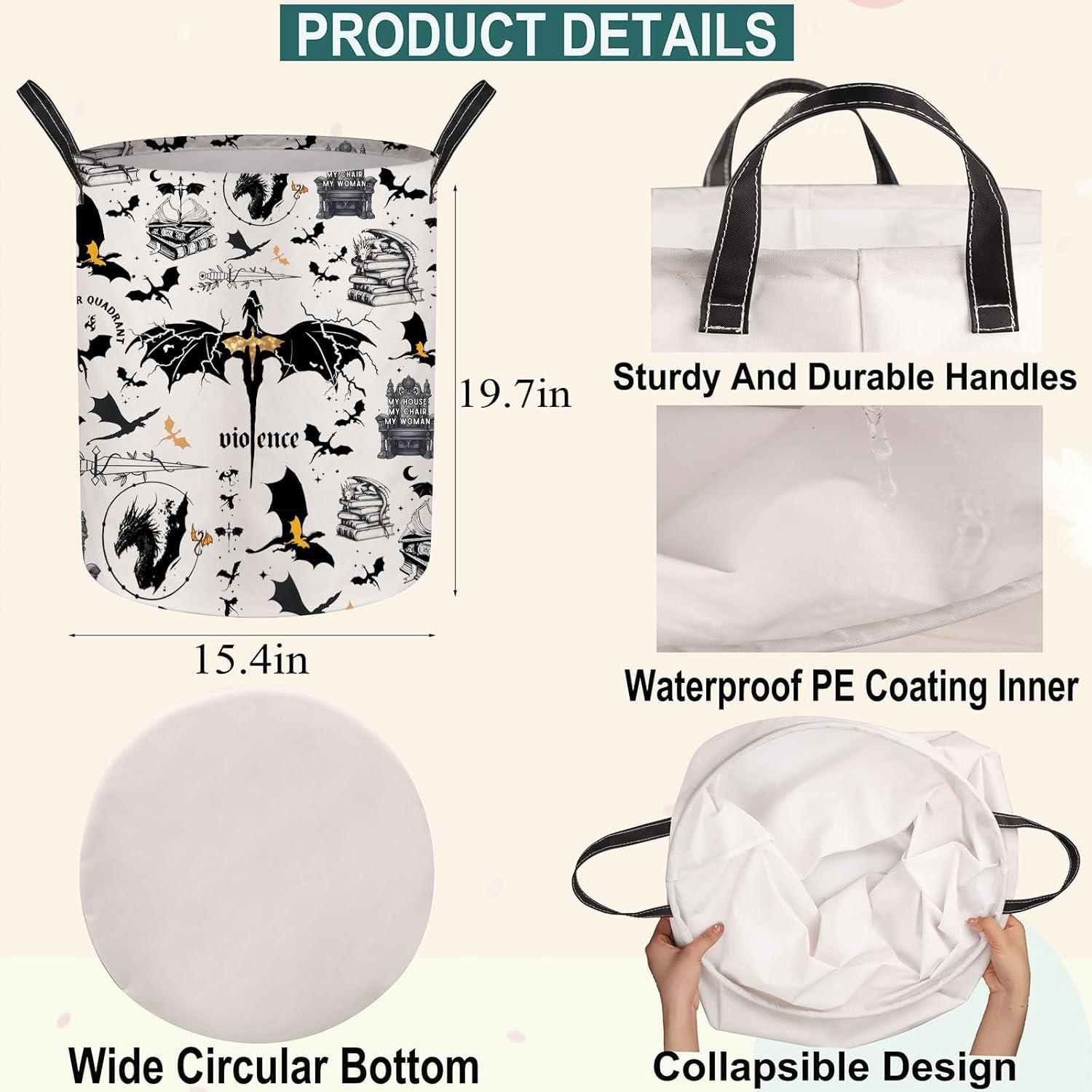 Cesta de lavandería Jinap 50x40 cm Plegable Impermeable