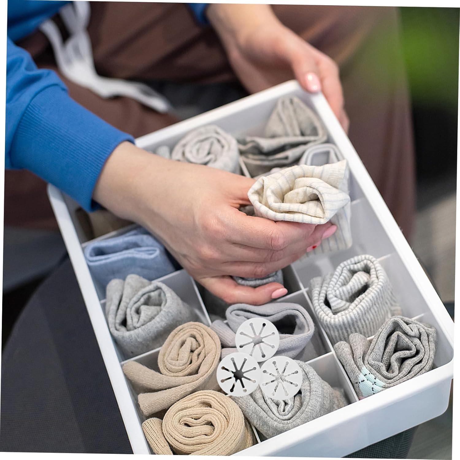Organizador de Calcetines PRETYZOOM 28 Piezas Clips de Plástico