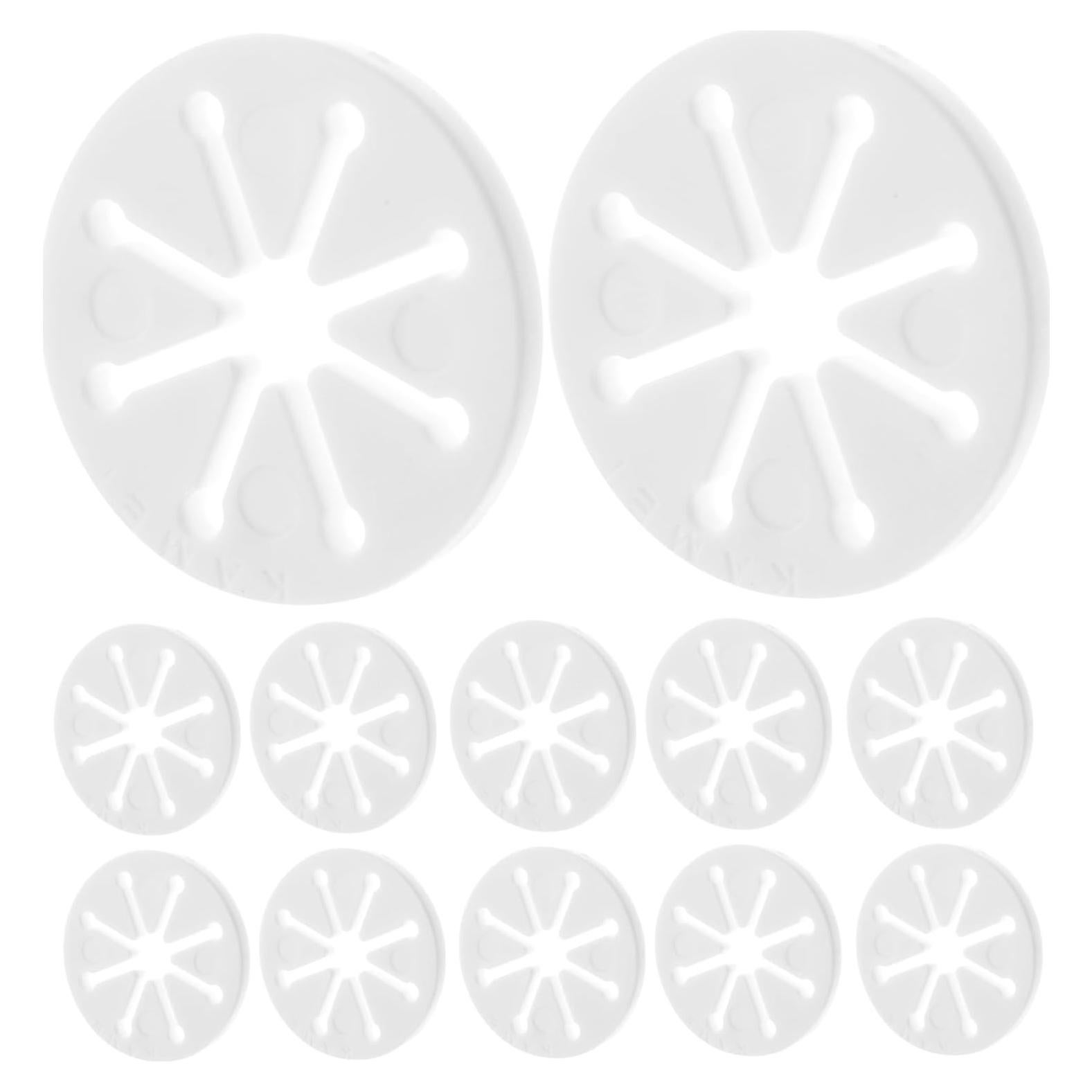 28 Clips Sujetadores de Calcetines ULTECHNOVO Blancos para Lavado