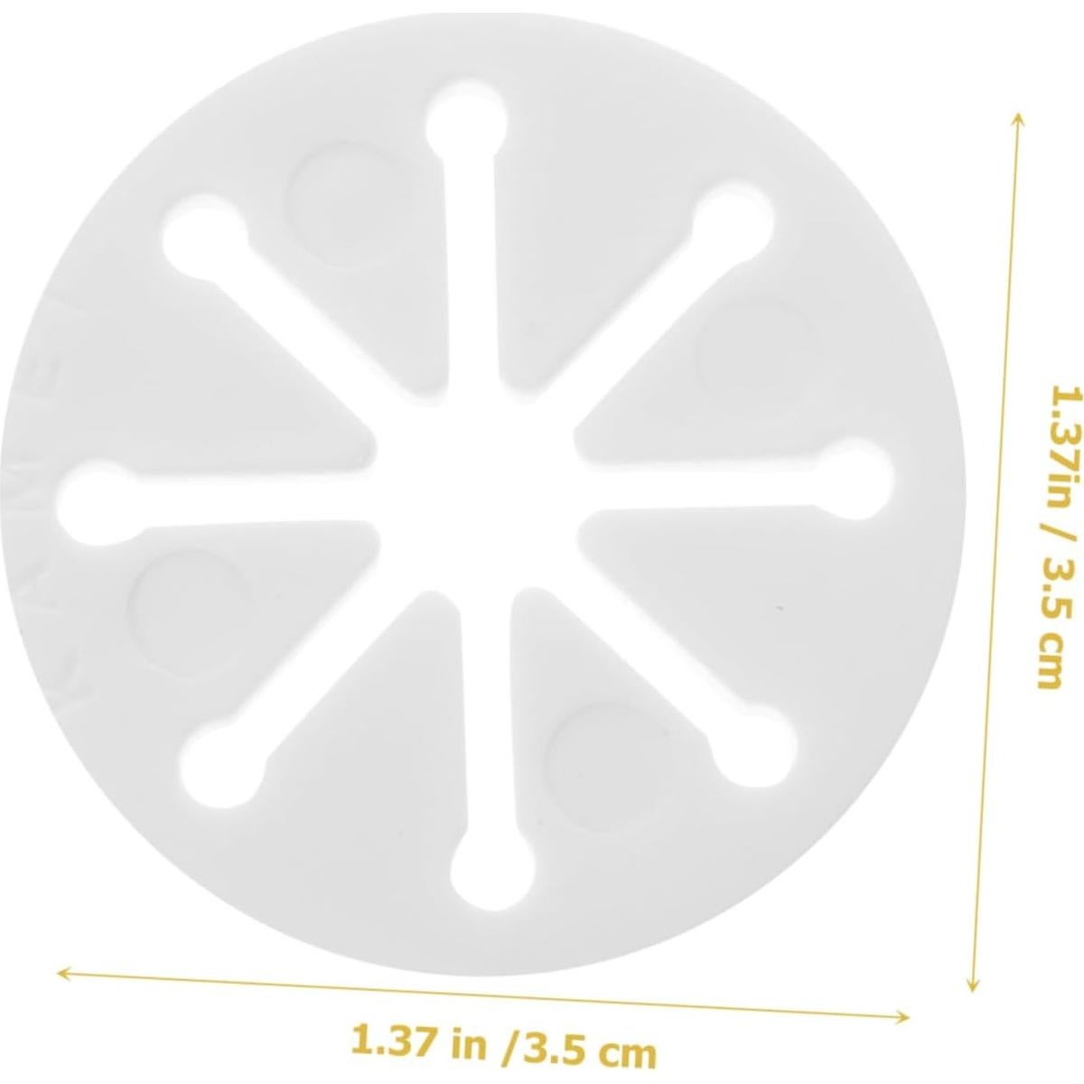 28 Clips Sujetadores de Calcetines ULTECHNOVO Blancos para Lavado