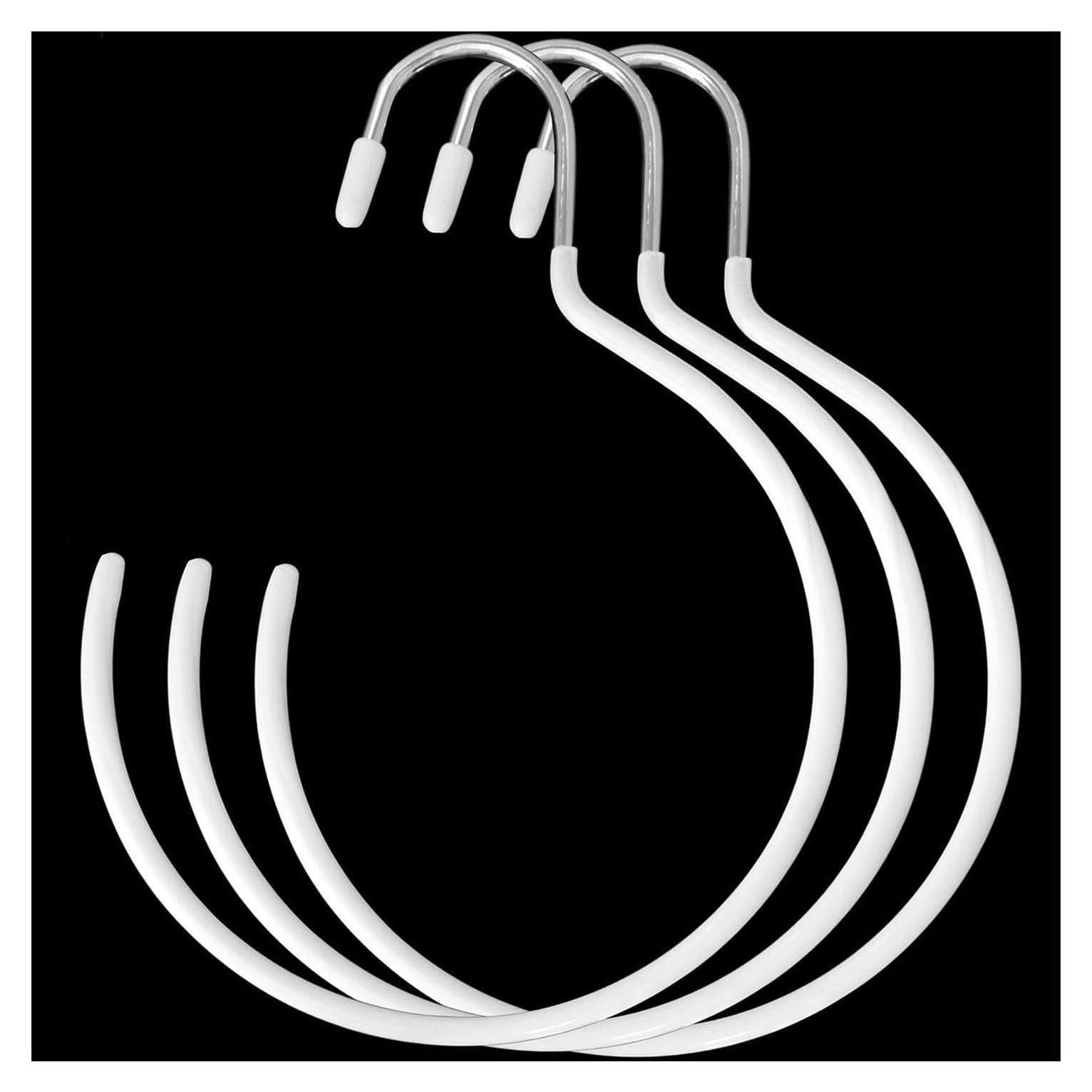 Perchas Circulares Antideslizantes XGNG 3 Piezas Blancas