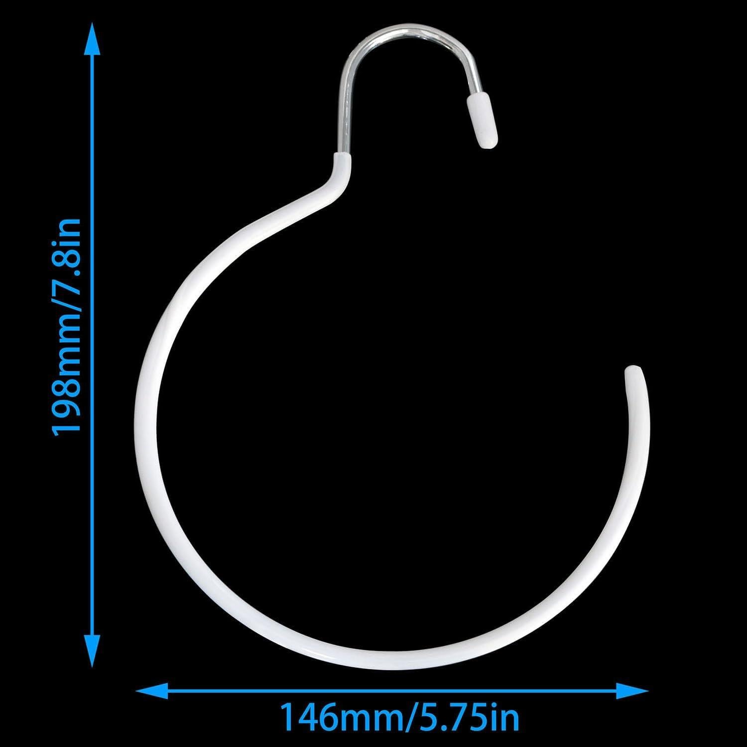 Perchas Circulares Antideslizantes XGNG 3 Piezas Blancas