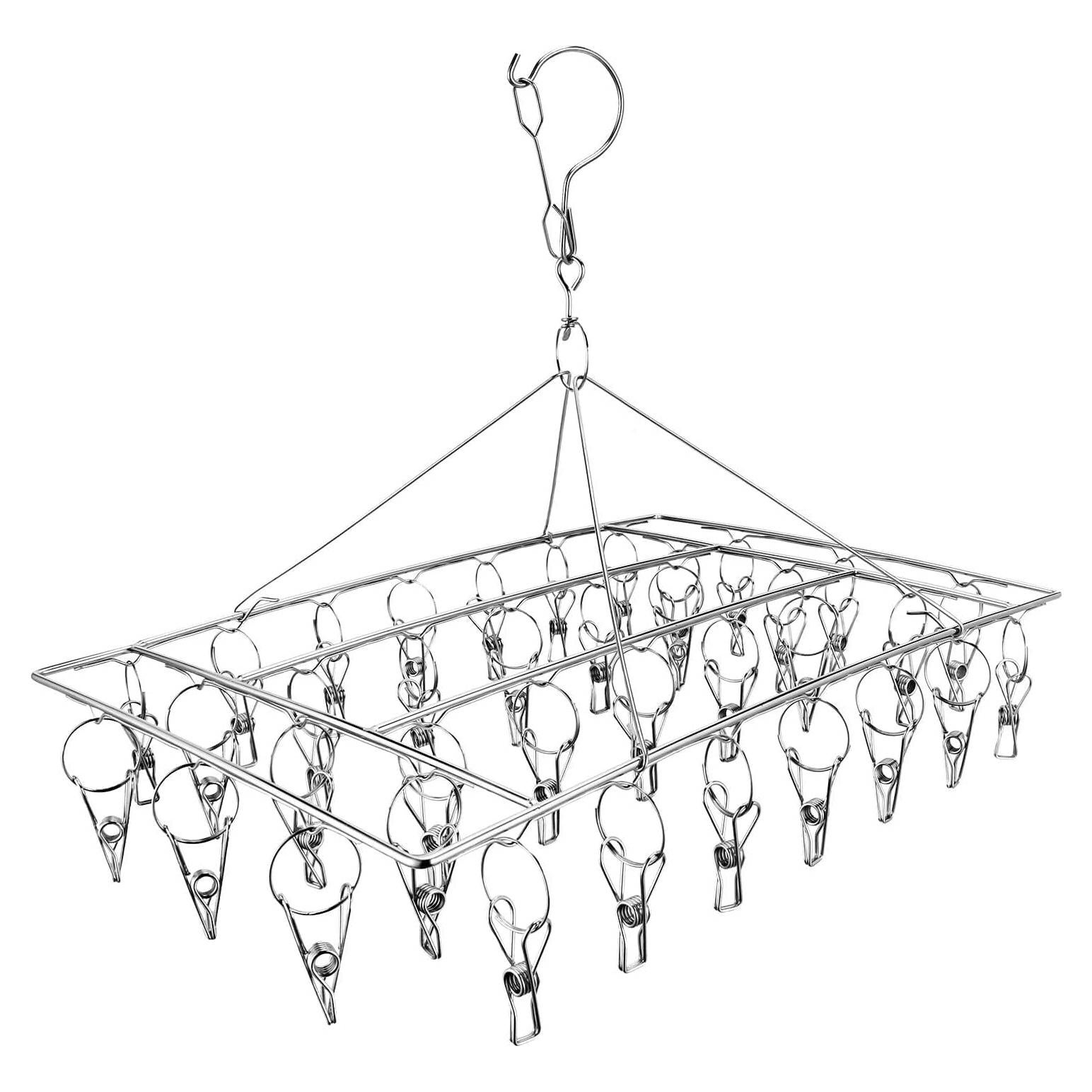 Soporte para Secar Calcetines Skroad Acero Inoxidable 36 Ganchos