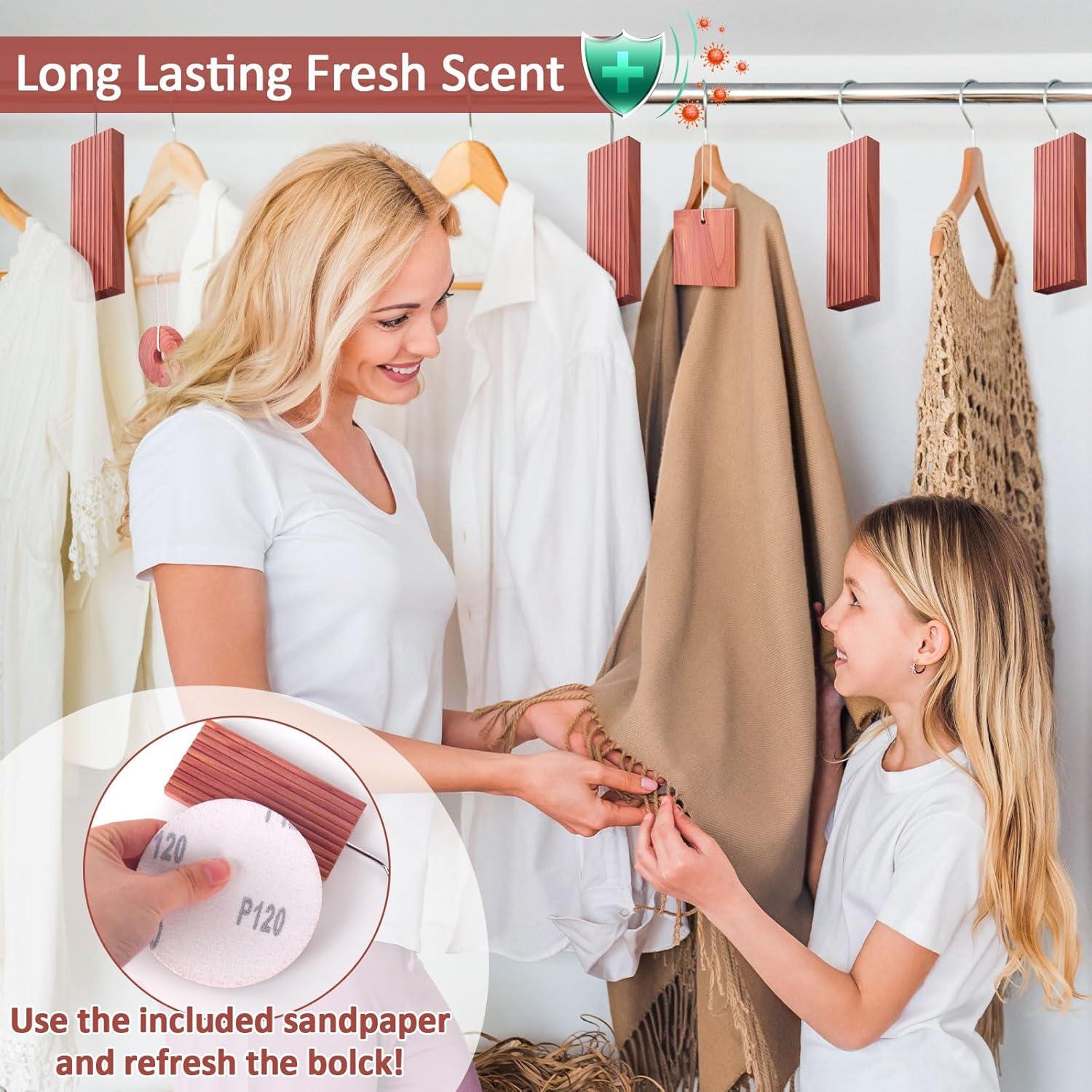 Bloques de Cedro para Almacenamiento de Ropa 56 Pcs - Woodever