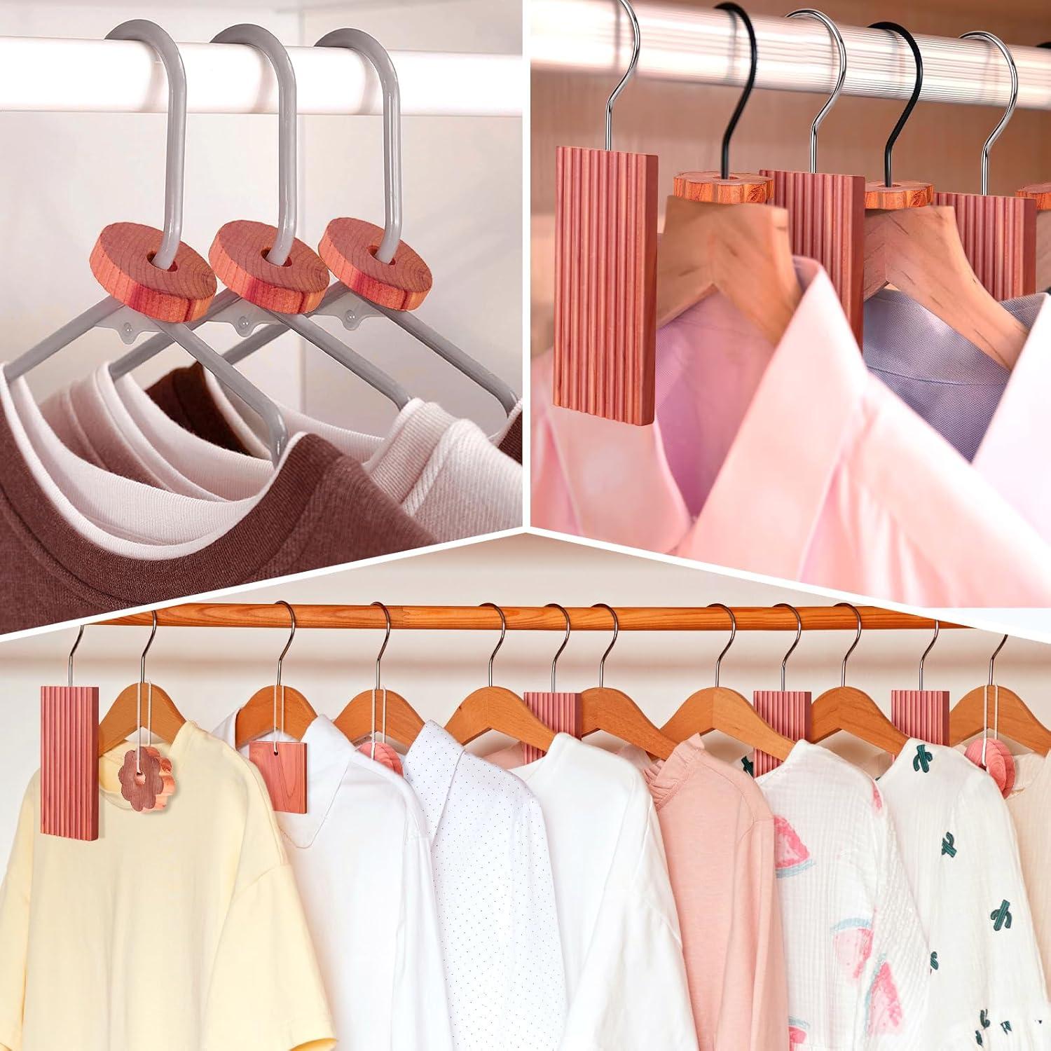 Bloques de Cedro para Almacenamiento de Ropa 56 Pcs - Woodever