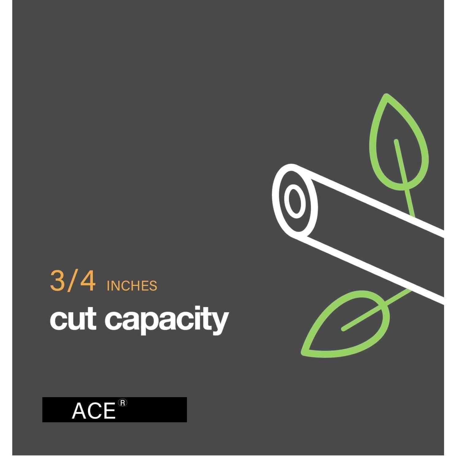 Tijera de podar de yunque Ace 20 cm con mango de acero