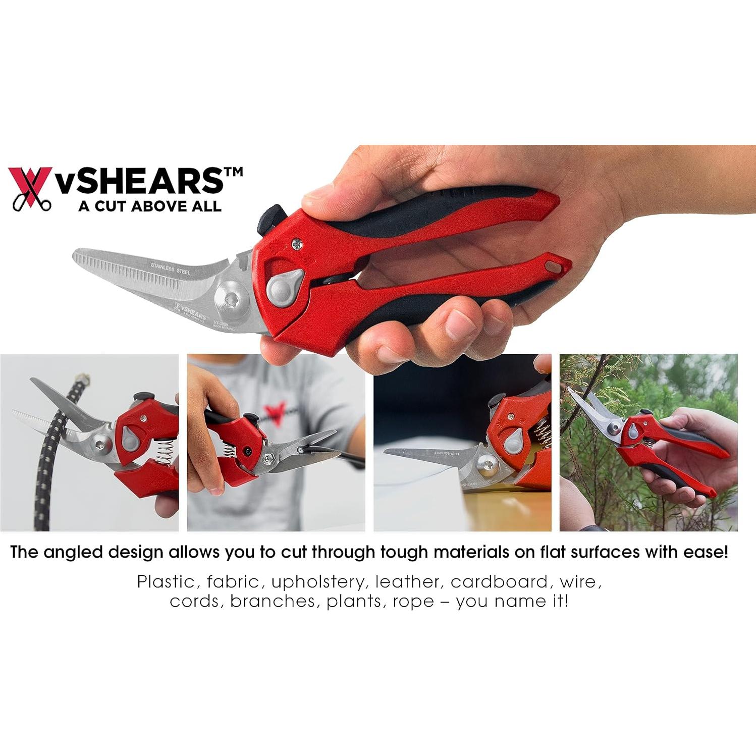 Tijeras Angulares Vampliers 8" Acero Inoxidable Serradas