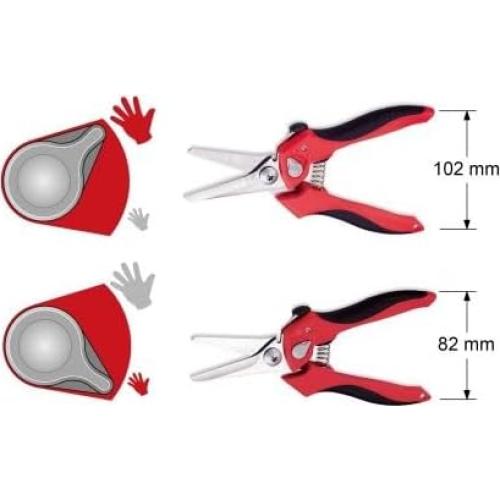 Tijeras Angulares Vampliers 8" Acero Inoxidable Serradas