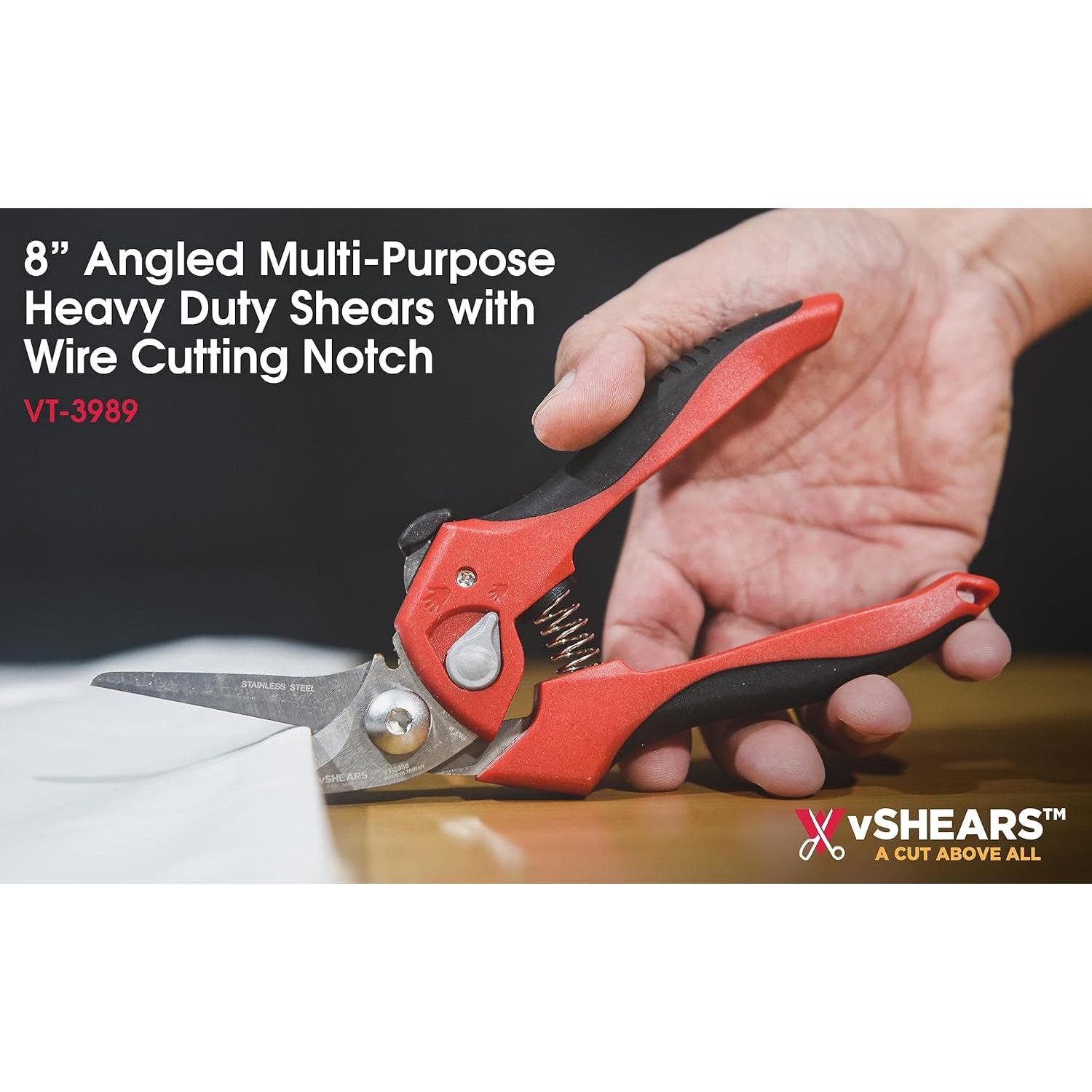 Tijeras Angulares Vampliers 8" Acero Inoxidable Serradas