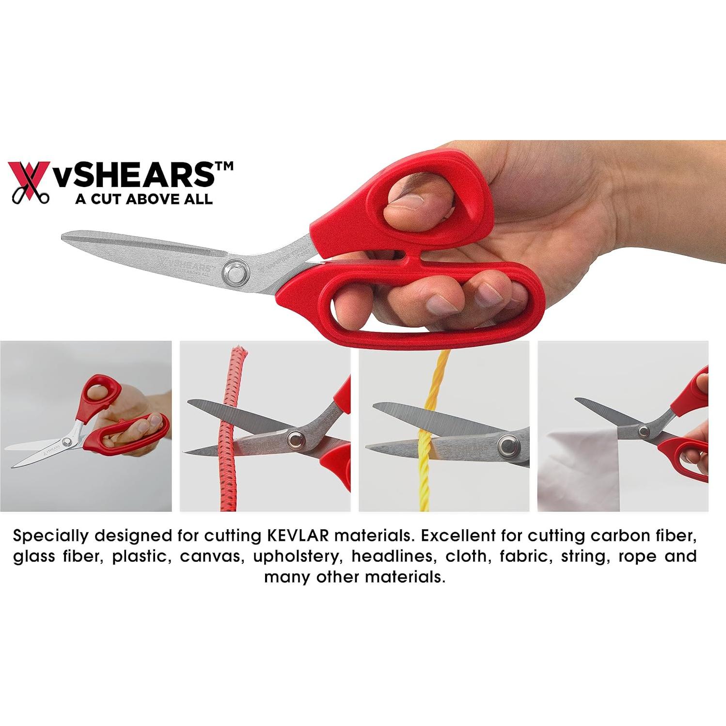 Tijeras Vampliers 8" de acero al carbono para fibra óptica